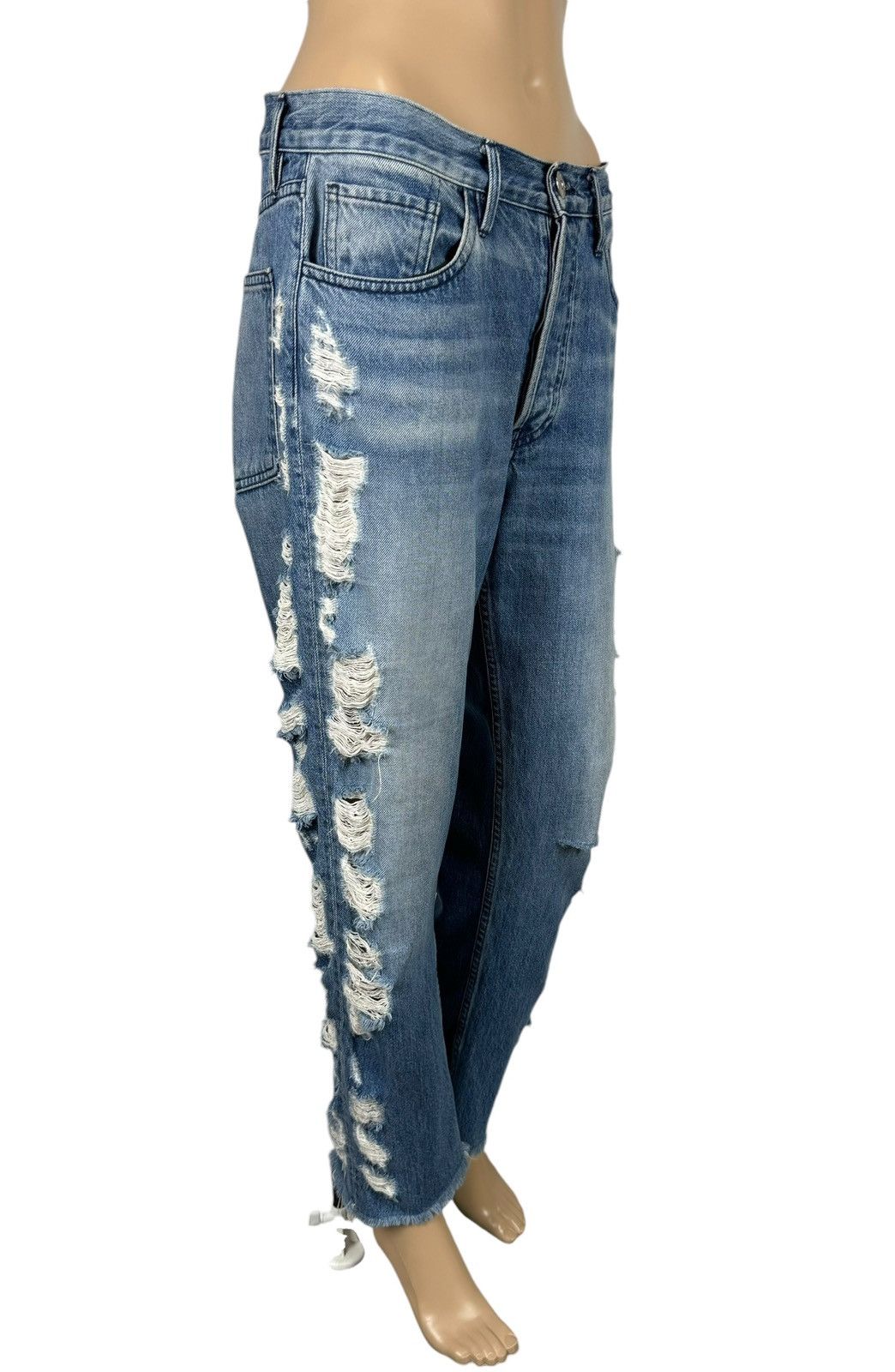 3x1 3x1 NYC Destroyed Boyfriend Jeans size 27 Size 27" / US 4 / IT 40 - 3 Thumbnail