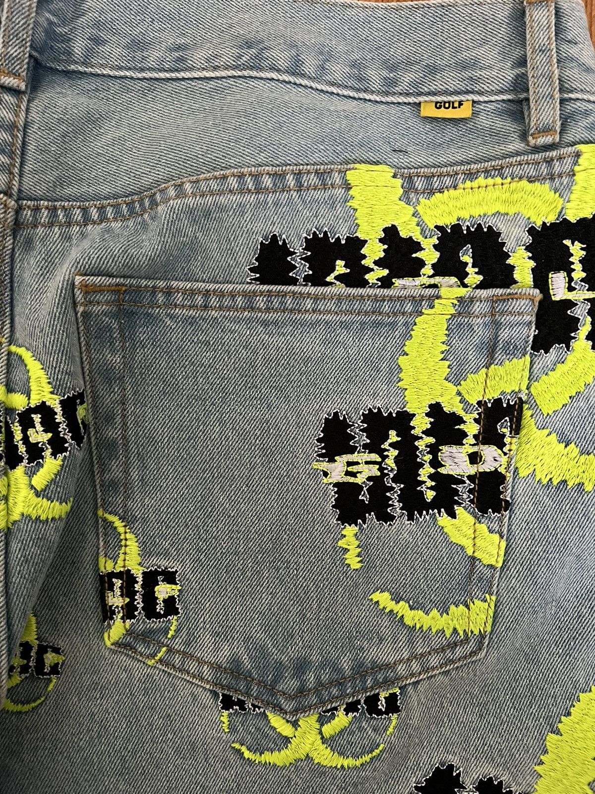 Golf Wang × Tyler The Creator golf biohazard denim jeans Size US 34 / EU 50 - 6 Thumbnail
