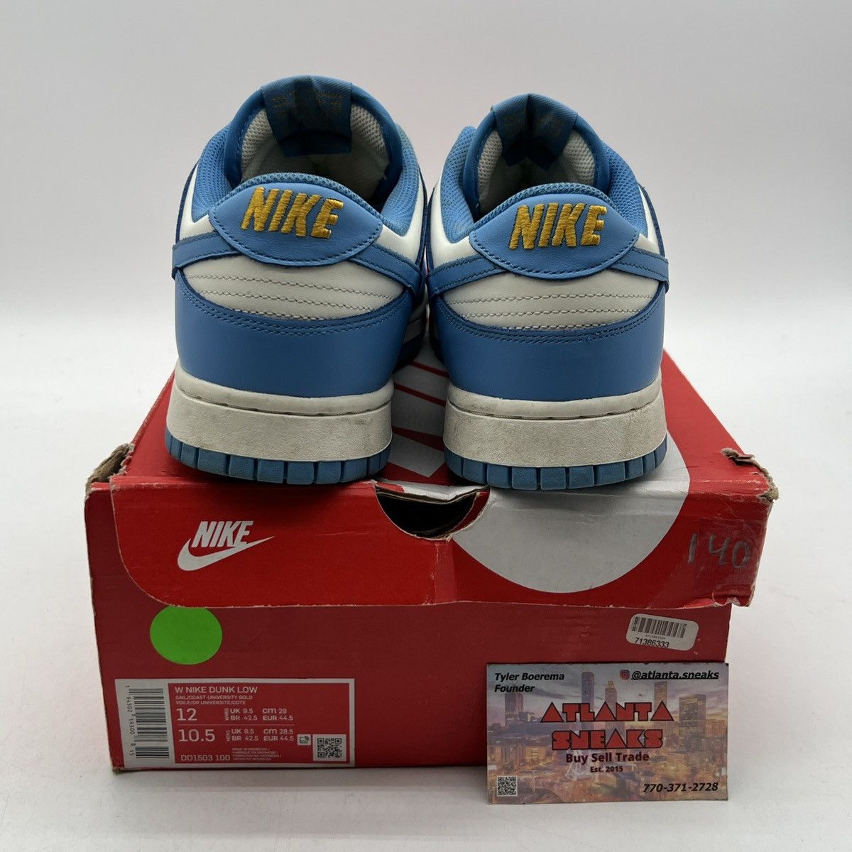 Nike Wmns Nike dunk low coast Size US 12 / EU 45 - 3 Thumbnail