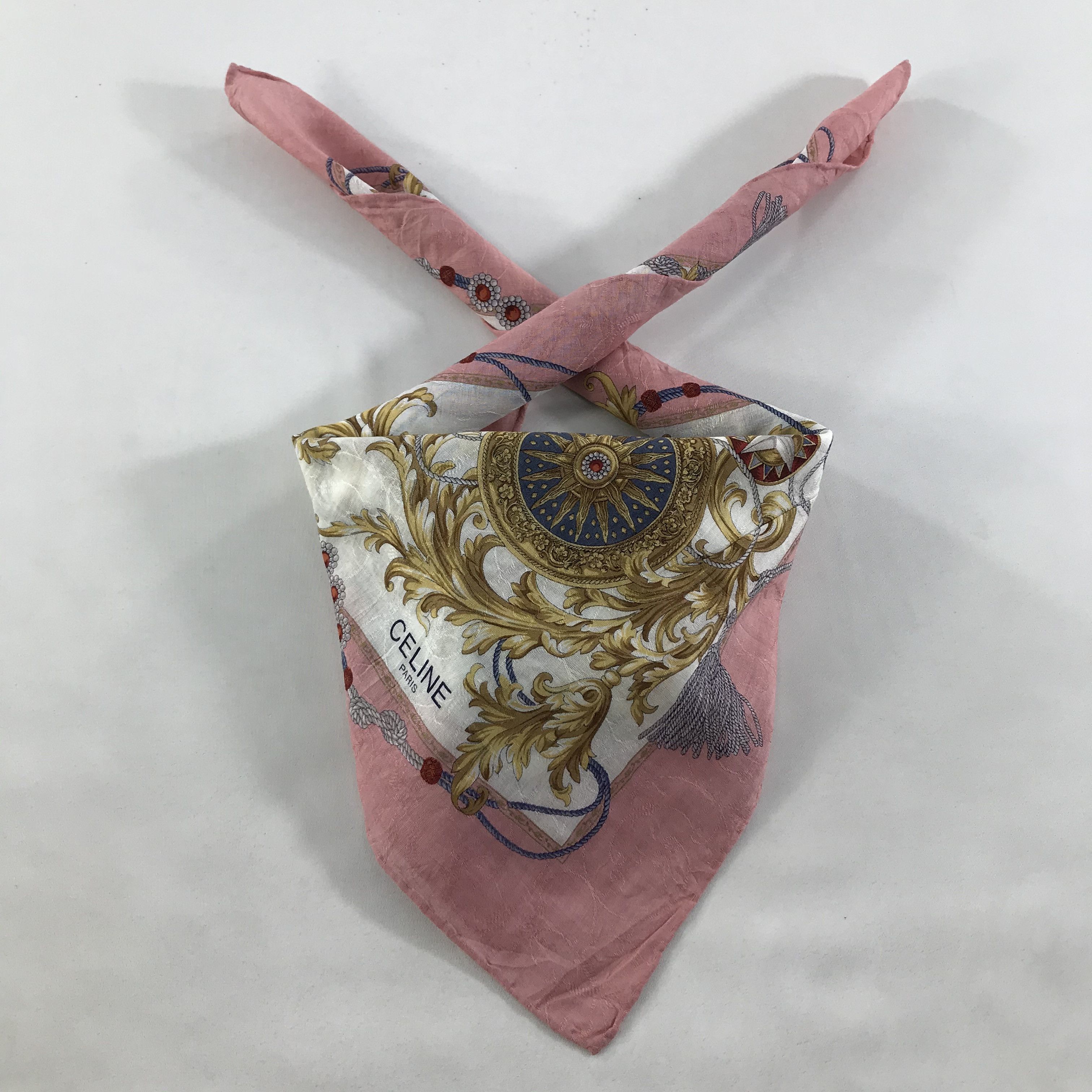 Celine × Vintage Celine Bandana / Handkerchief / Neckerchief - S1366 Size ONE SIZE - 3 Thumbnail