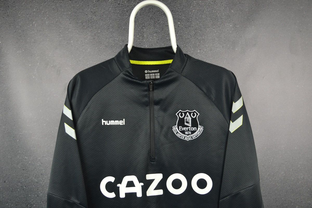 Hummel Everton 1/3 Zip Football Sweatshirt Hummel Black Soccer Size US M / EU 48-50 / 2 - 3 Thumbnail