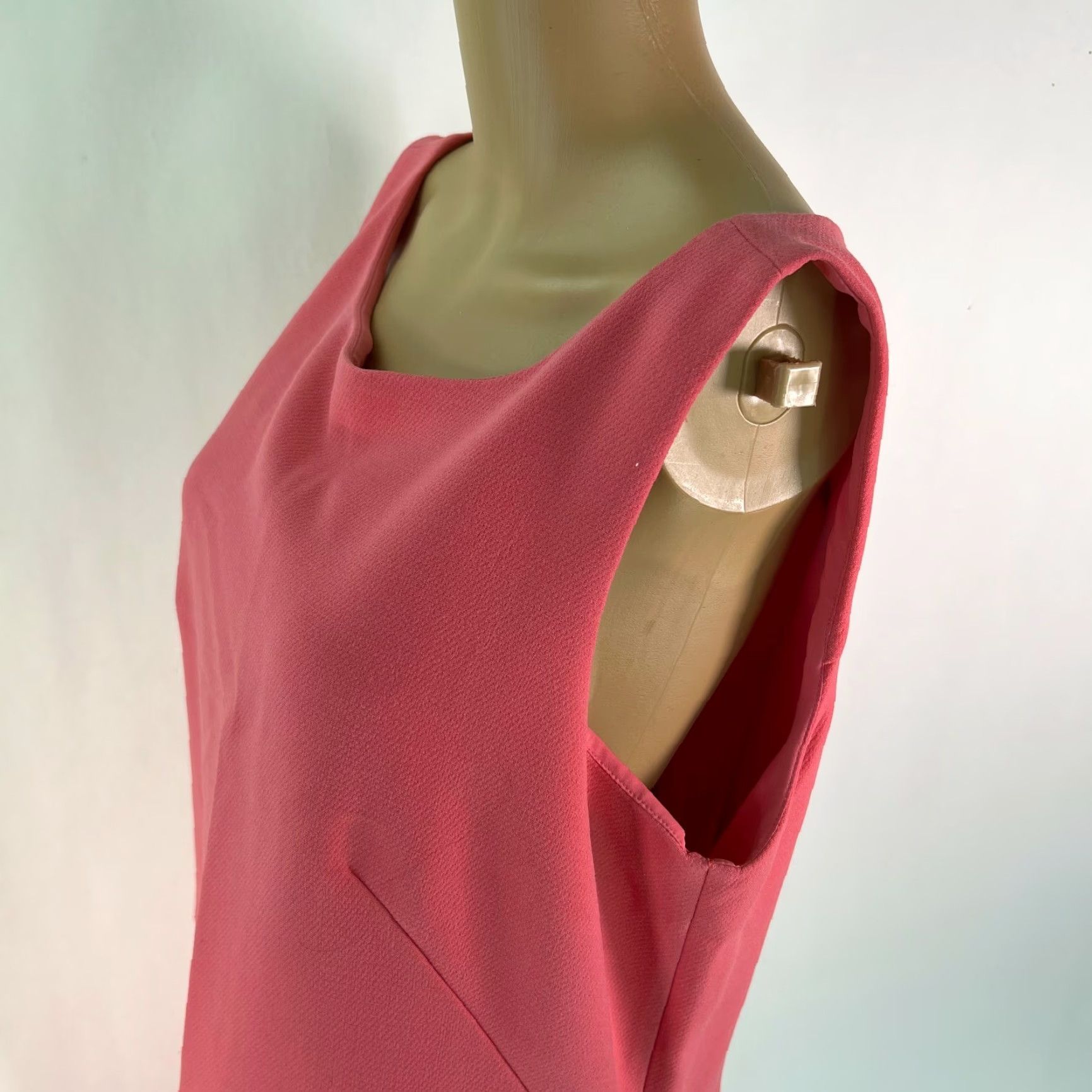Ann Taylor Ann Taylor Dress Womens Pink Sleeveless Round Neck Short Shift Size 12 Size 34" / US 12 / IT 48 - 4 Thumbnail