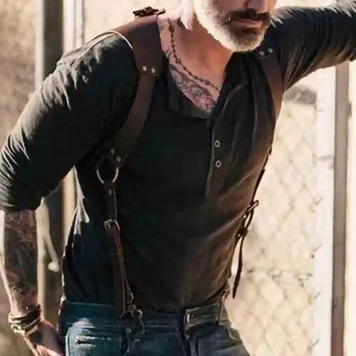 Cowboy Equipment × Unowned Belts Brown Vintage Men's Suspenders Belts Size ONE SIZE - 4 Thumbnail