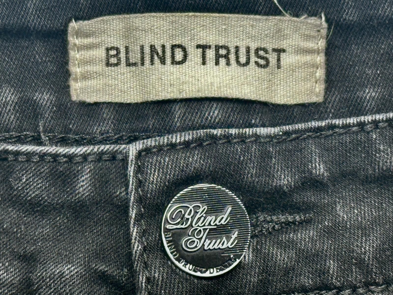 Other Blind Trust Straight Leg Denim Jeans Black Men's 40/32 Size US 40 / EU 56 - 6 Thumbnail