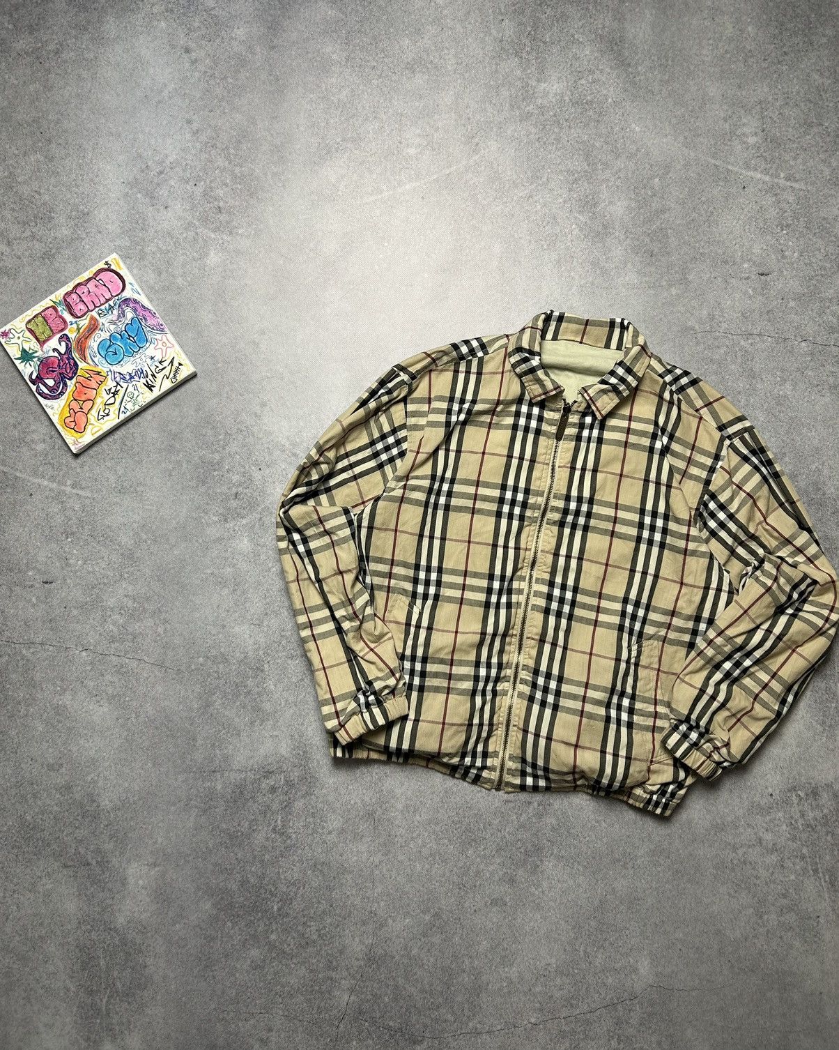 Burberry Vintage Burberry Double Side Nova Check Bombers Jacket Size US M / EU 48-50 / 2 - 1 Thumbnail