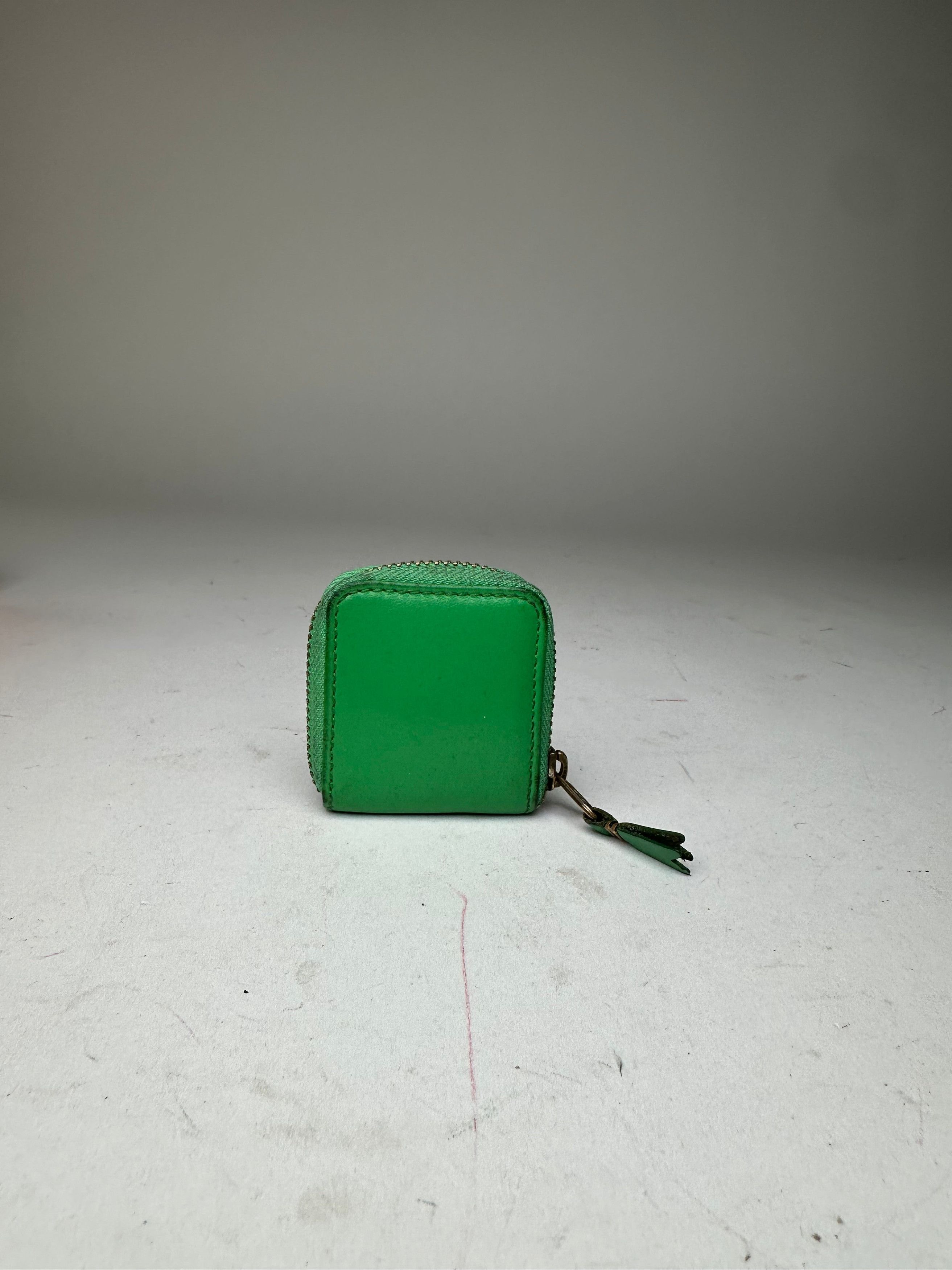 Comme des Garcons Vintage Comme des Garçons Coin Purse Leather Green Size ONE SIZE - 1 Thumbnail