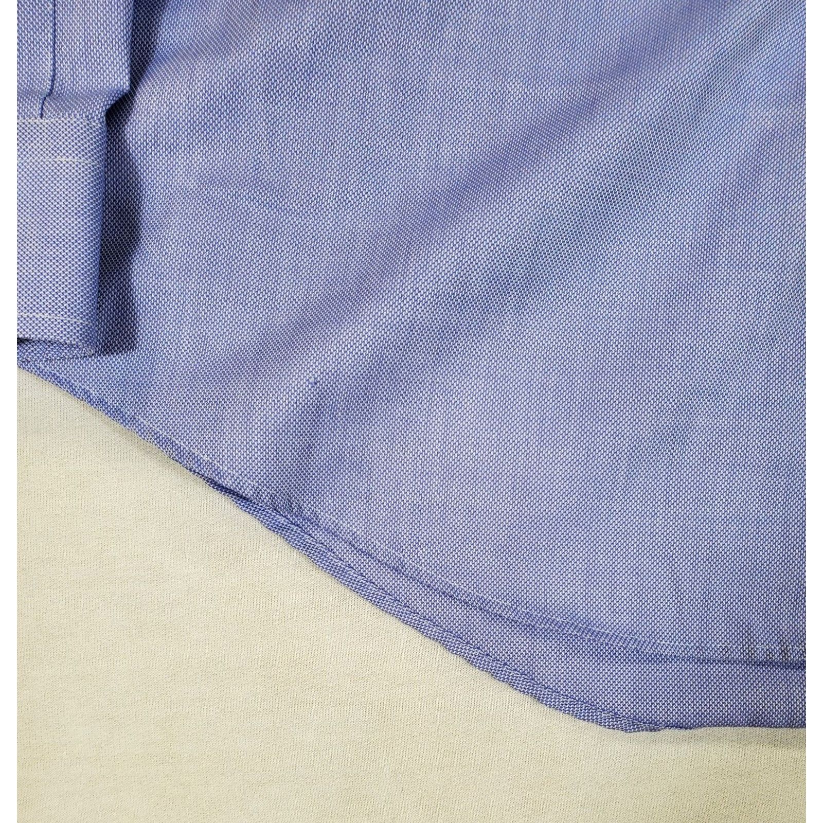 Ralph Lauren Lauren Ralph Lauren Blue Button-Down Long Sleeve Dress Shirt Mens 16.5 34/35 Blue Mens Size 46R - 2 Thumbnail