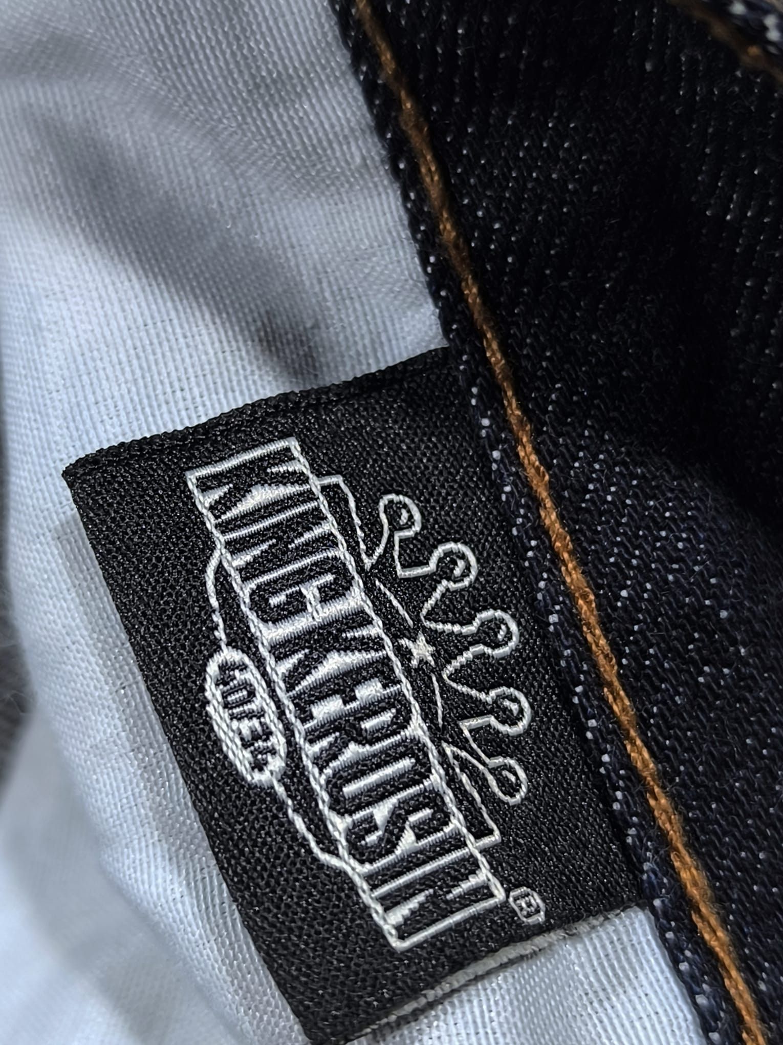 Other King Kerosin Baggy Raw Indigo Selvedge Jeans Buckleback Size US 40 / EU 56 - 9 Thumbnail