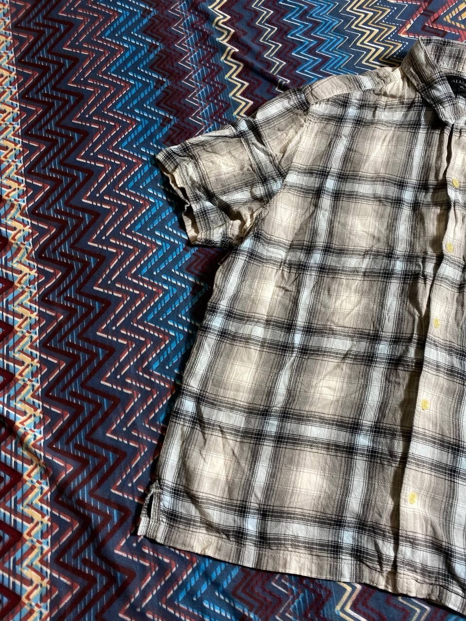 Allsaints × Vintage Allsaints Short Sleeve Plaid Button Up Size US M / EU 48-50 / 2 - 11 Thumbnail