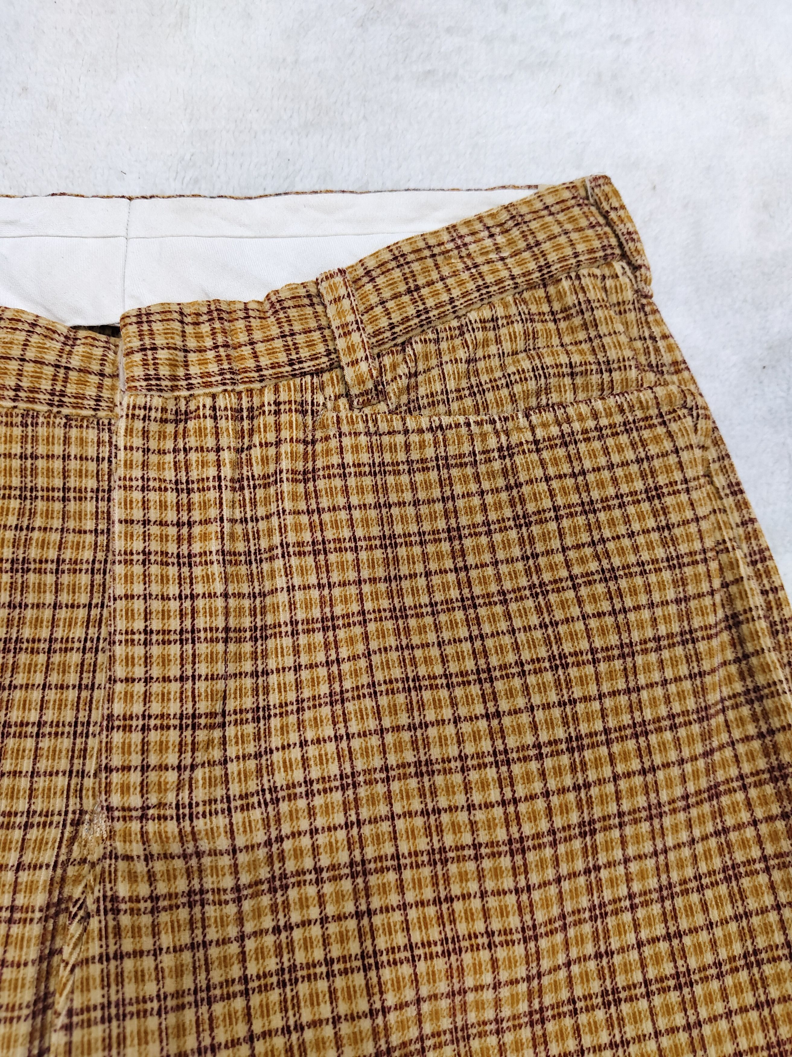 Romeo Gigli 🔥Vtg Romeo Gigli Tartan Corduroy Cropped Pants Size US 30 / EU 46 - 3 Thumbnail