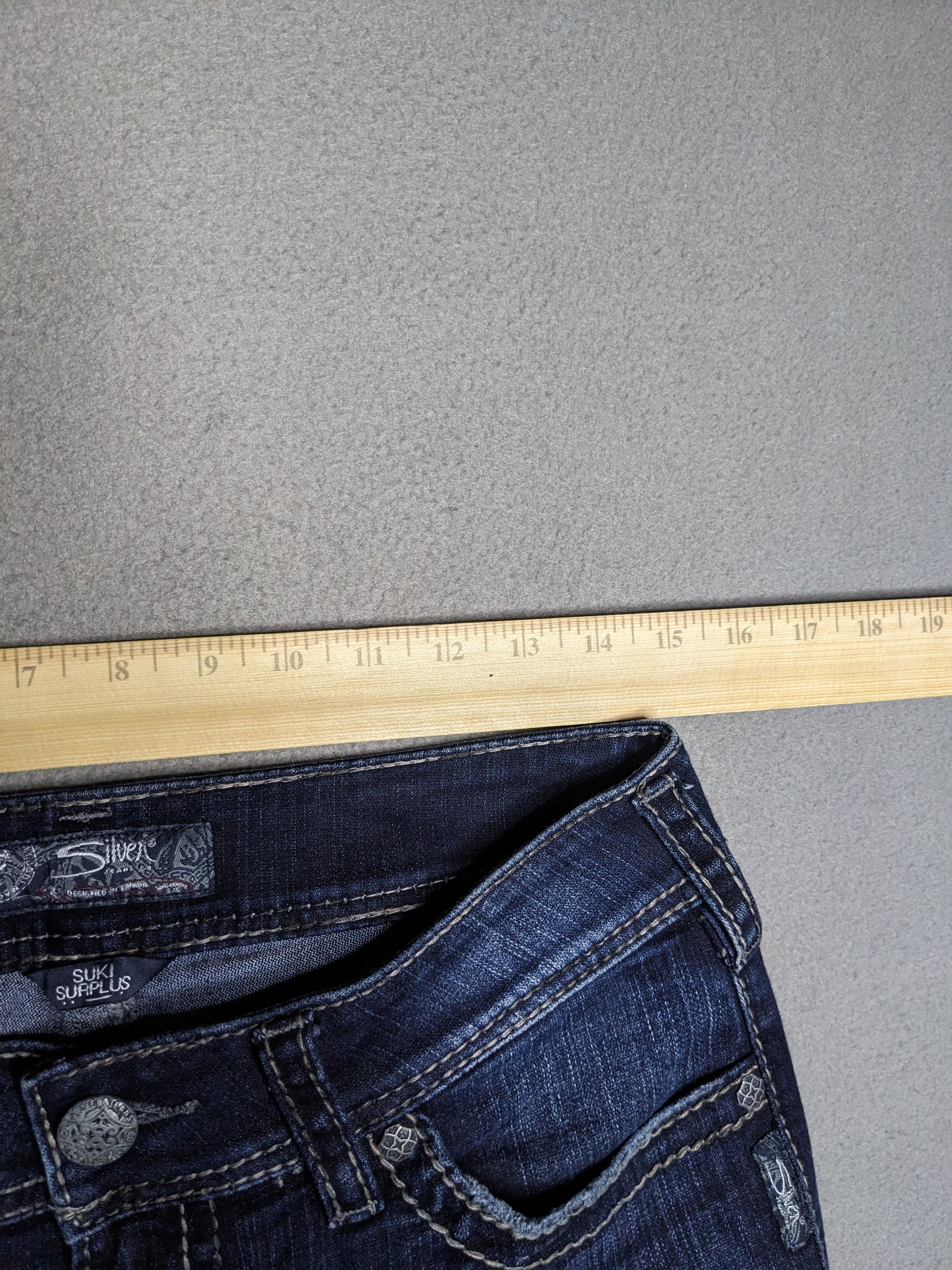 Silver Jeans Co. Silver Jeans Suki Surplus 30x32 Bootcut Denim Flap Pocket Size 30" / US 8 / IT 44 - 18 Thumbnail