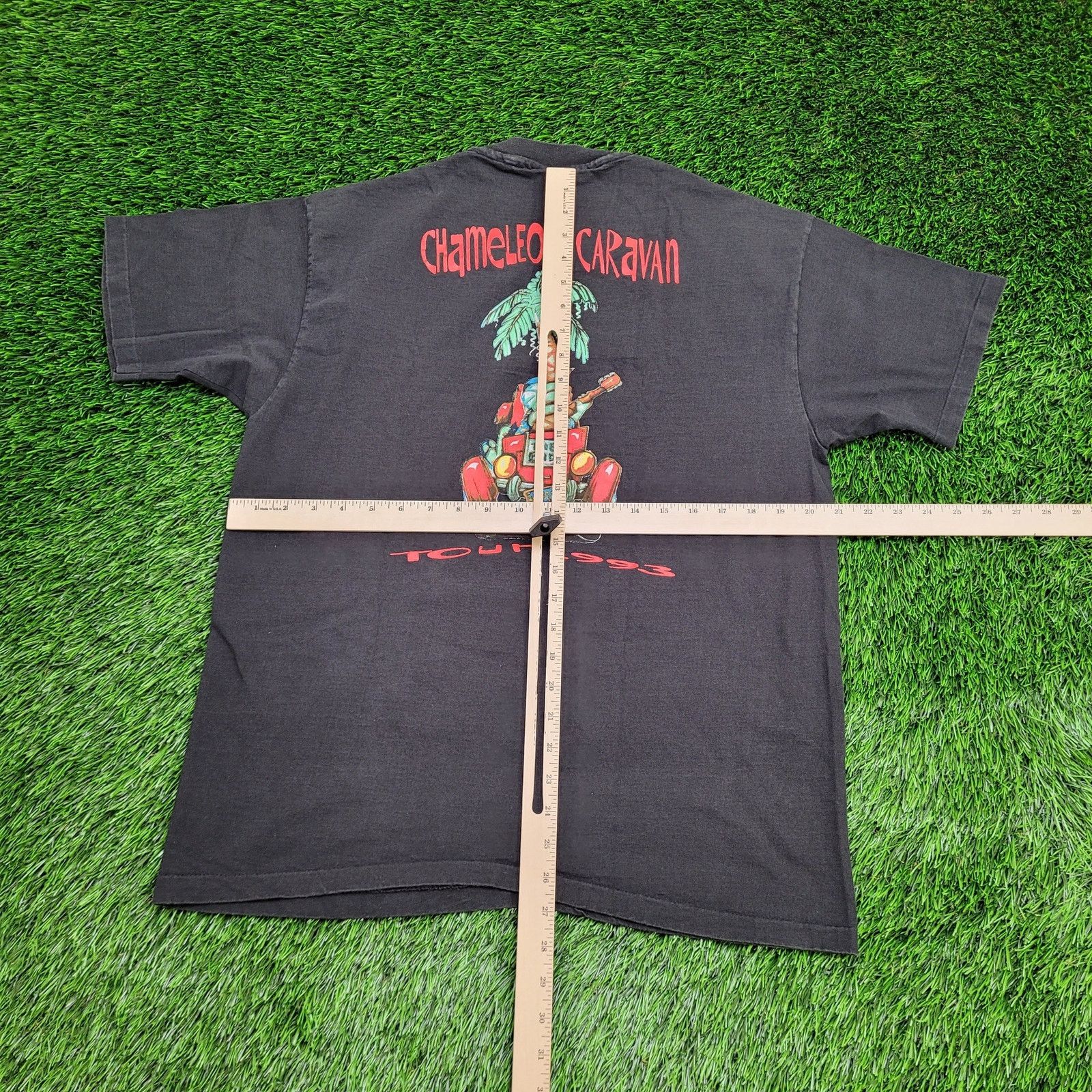 Giant VTG1993 Jimmy-Buffet Chameleon Caravan Tour Crew Shirt L/XL Size US L / EU 52-54 / 3 - 3 Thumbnail