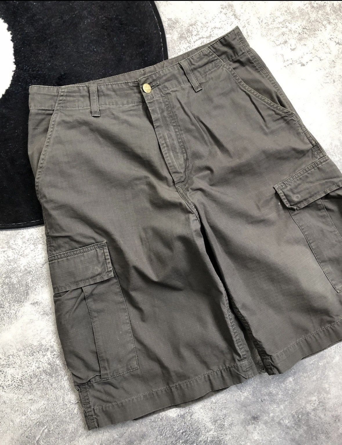 Carhartt CARHARTT Vintage Streetwear Cargo Shorts Mini Logo Hype Size US 29 - 4 Thumbnail