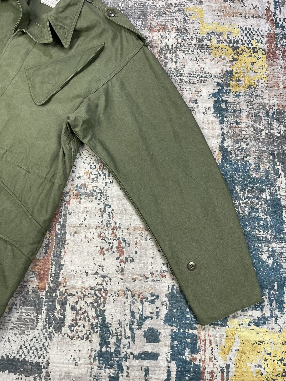 Vintage Vtg 70s KL Seyntex Dutch Army Military Field Jackets Size US L / EU 52-54 / 3 - 4 Thumbnail