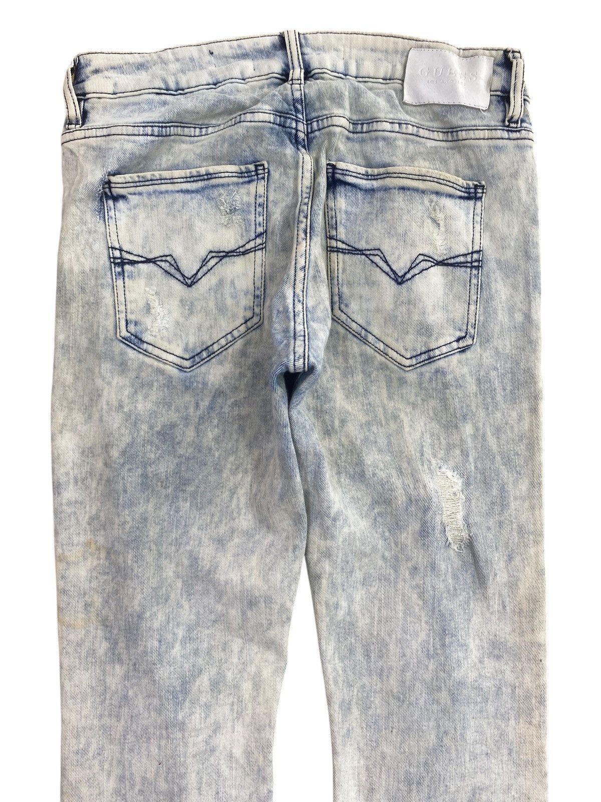 Guess Guess Blue Acid Wash Style Skinny Jeans Size US 30 / EU 46 - 4 Thumbnail