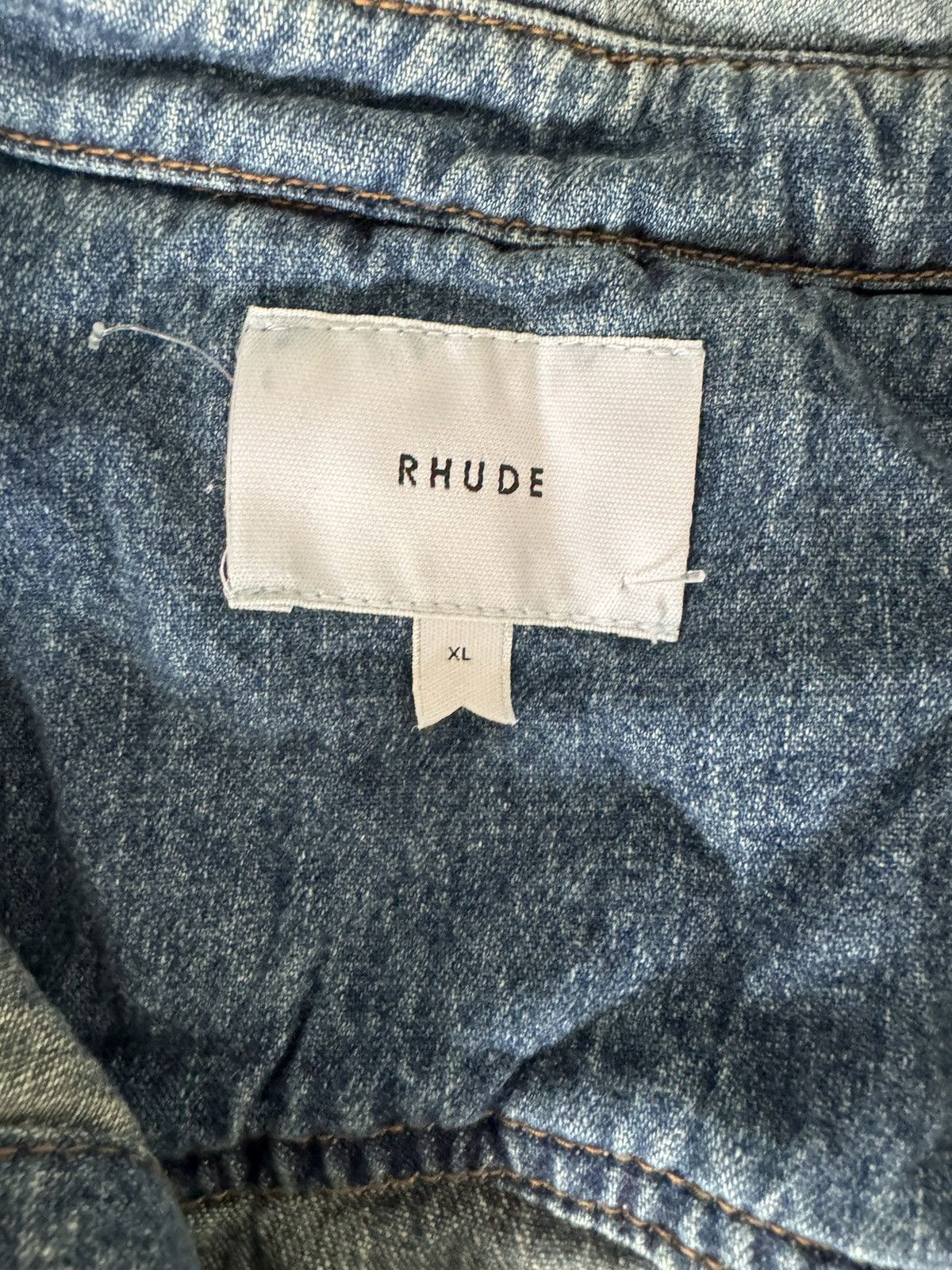 Rhude Rhude denim sweater Size US XL / EU 56 / 4 - 2 Thumbnail