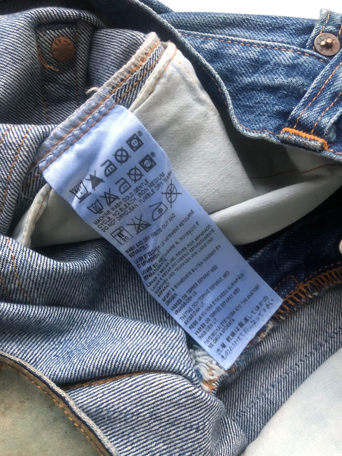 Levi's Vintage Clothing 💯LEVI'S VINTAGE CLOTHING LVC 501XX 1947 Selvedge Big E Jeans Size US 33 - 13 Thumbnail