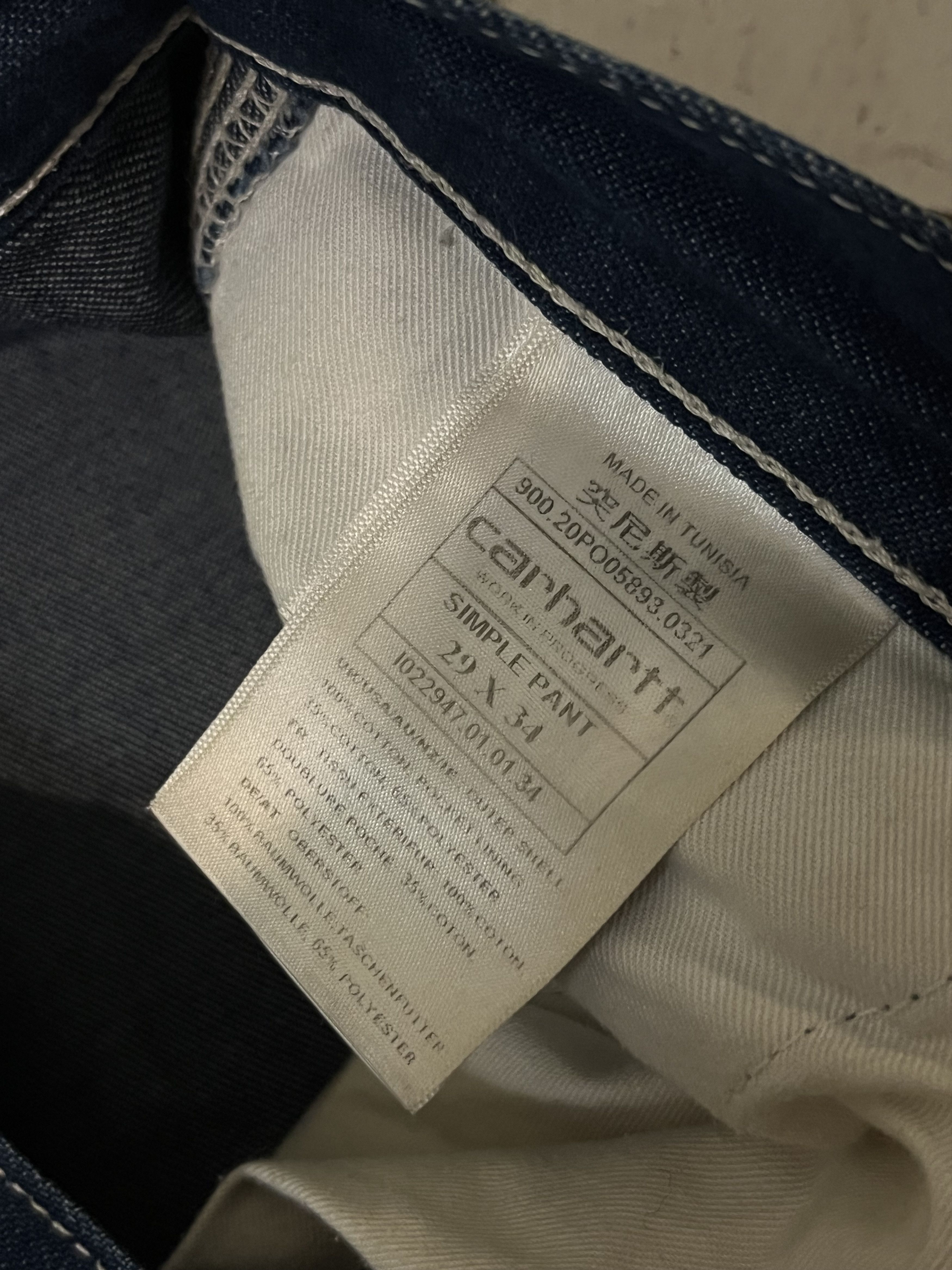 Carhartt × Vintage Carhartt WIP Single Knee Simple Pants Denim Jeans Size US 29 - 5 Thumbnail