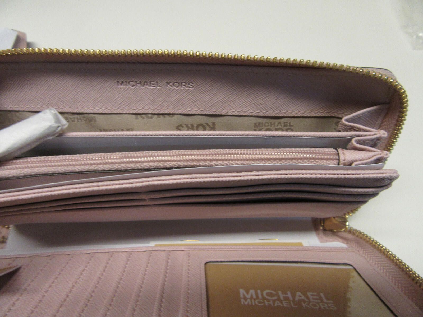 Michael Kors Michael Kors Jet Set Travel Continental Pebbled Blossom Size ONE SIZE - 5 Thumbnail