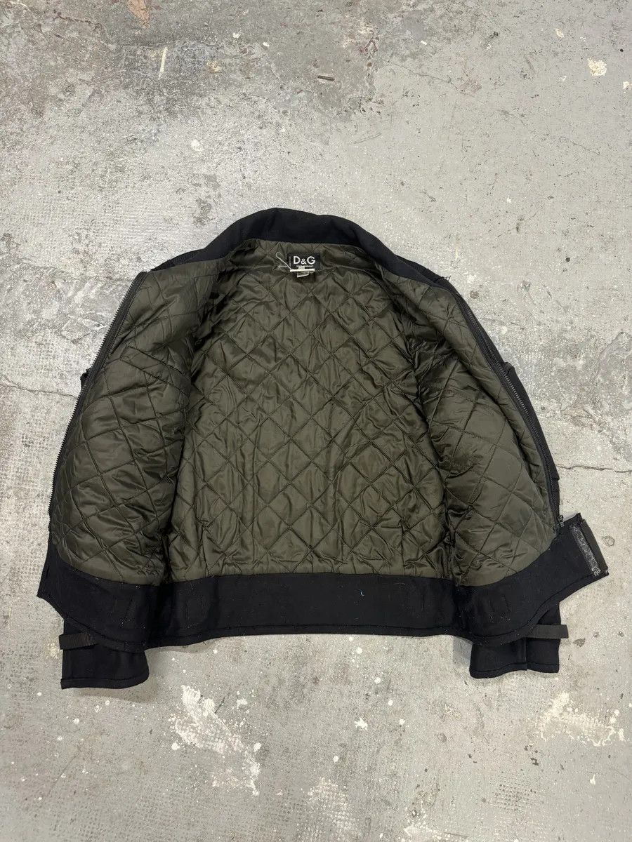 Dolce & Gabbana AW2004 Dolce & Gabbana Navy Strap Bondage Bomber Jacket with Detachable Sleeves Size US M / EU 48-50 / 2 - 7 Thumbnail