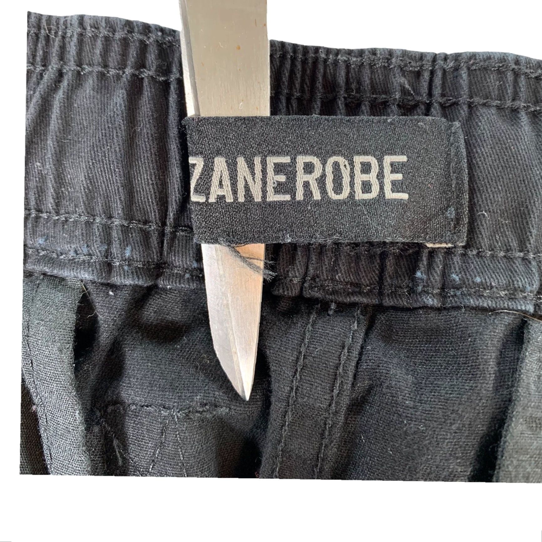 Zanerobe Zanerobe Men's Cotton Stretch Jogger Pants Black Small Size US 29 - 4 Thumbnail