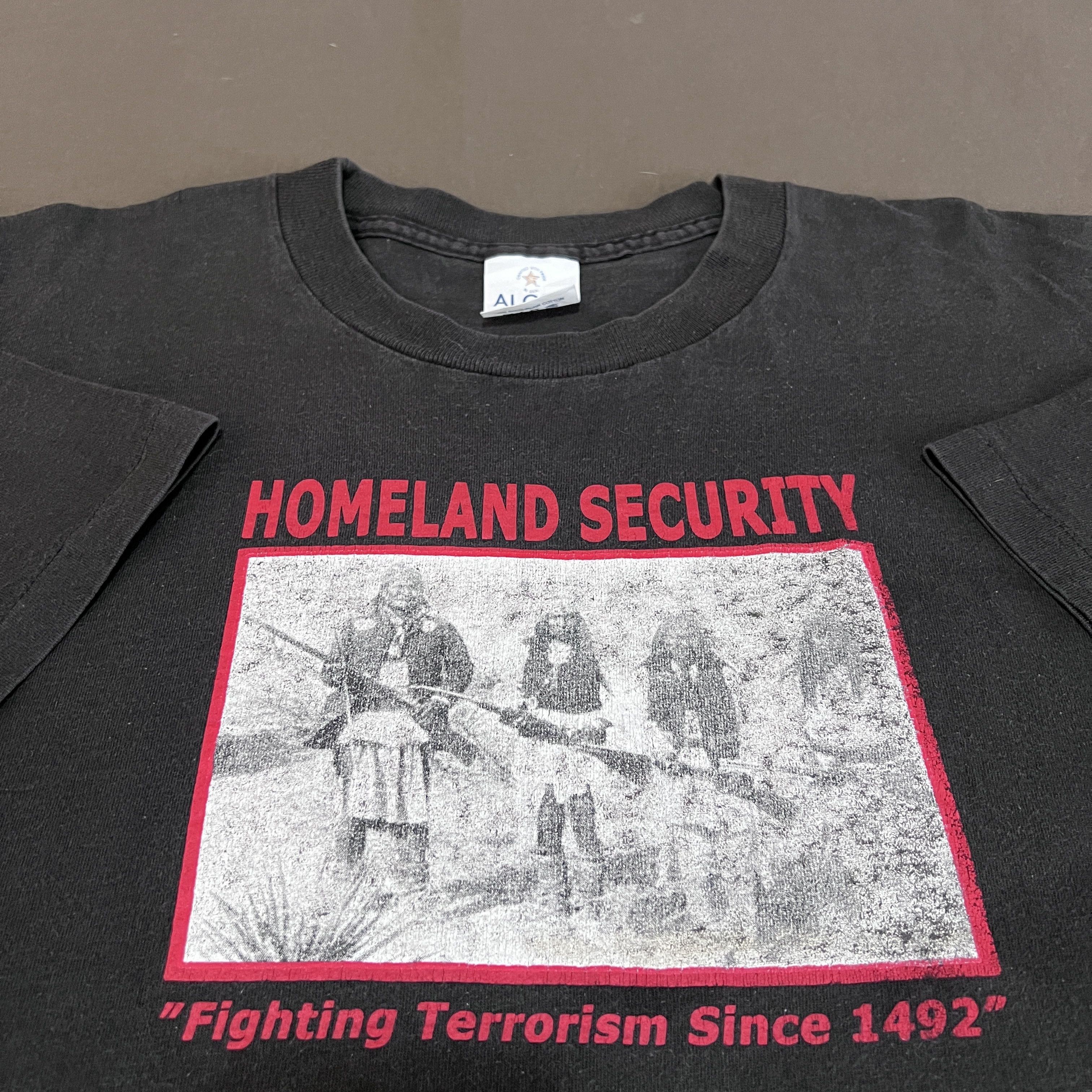 Vintage Vintage 90s Homeland Security Tee 2XL Faded Size US XXL / EU 58 / 5 - 1 Thumbnail