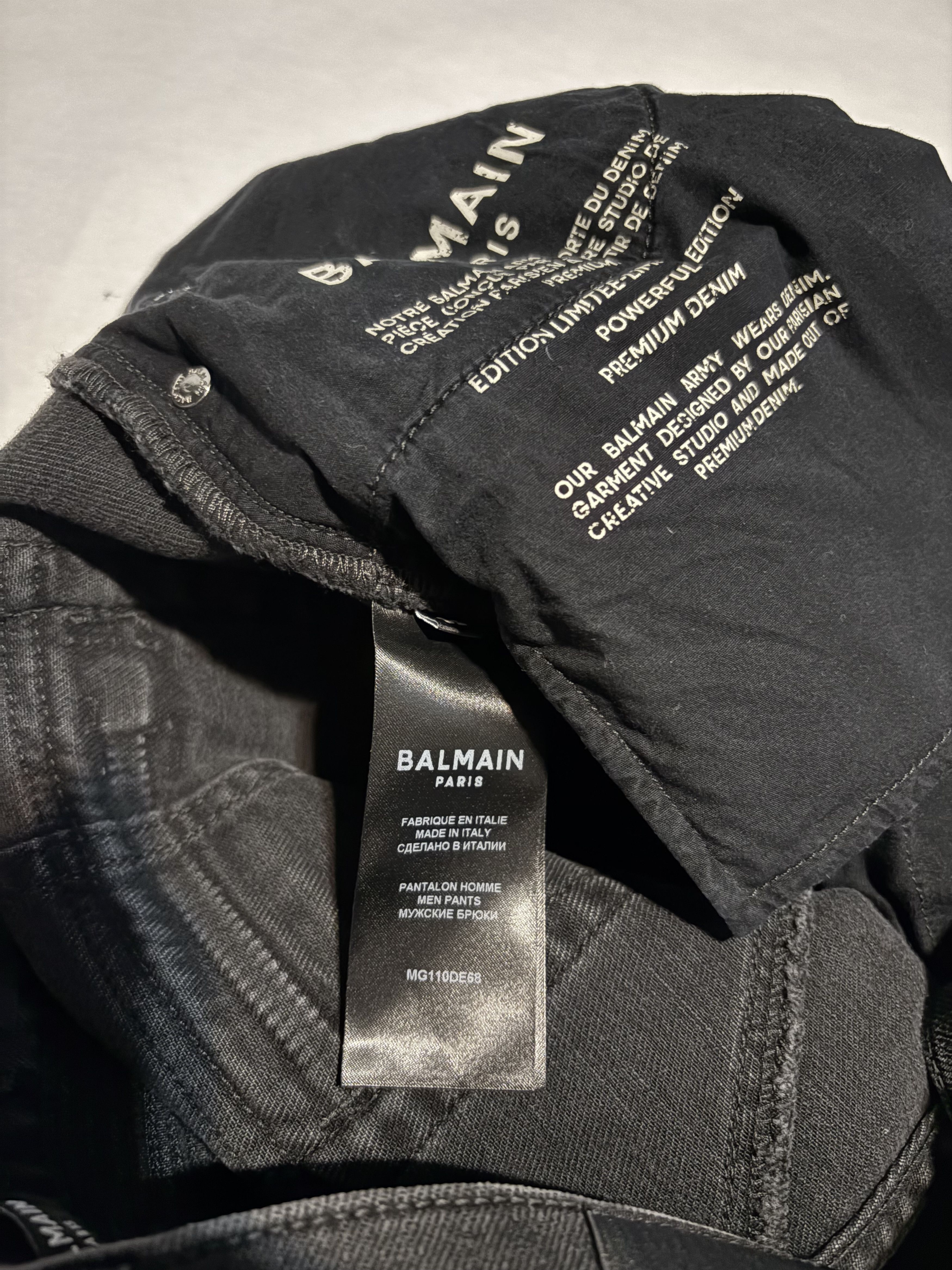 Balmain Biker jeans in faded denim Size US 32 / EU 48 - 6 Thumbnail