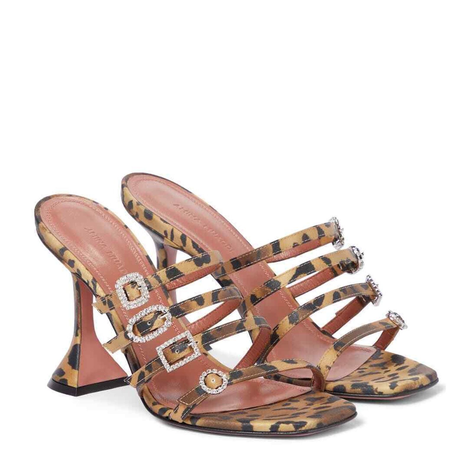 Amina Muaddi Robyn Slipper Crystal Backless Sandal Heel Pump 36 Size US 6 / IT 36 - 2 Thumbnail
