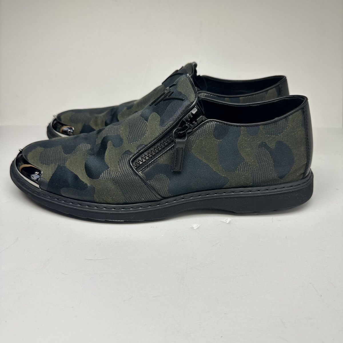 Giuseppe Zanotti Giuseppe Zanotti Mens Black / Green Camouflage Size US 10.5 / EU 43-44 - 6 Thumbnail