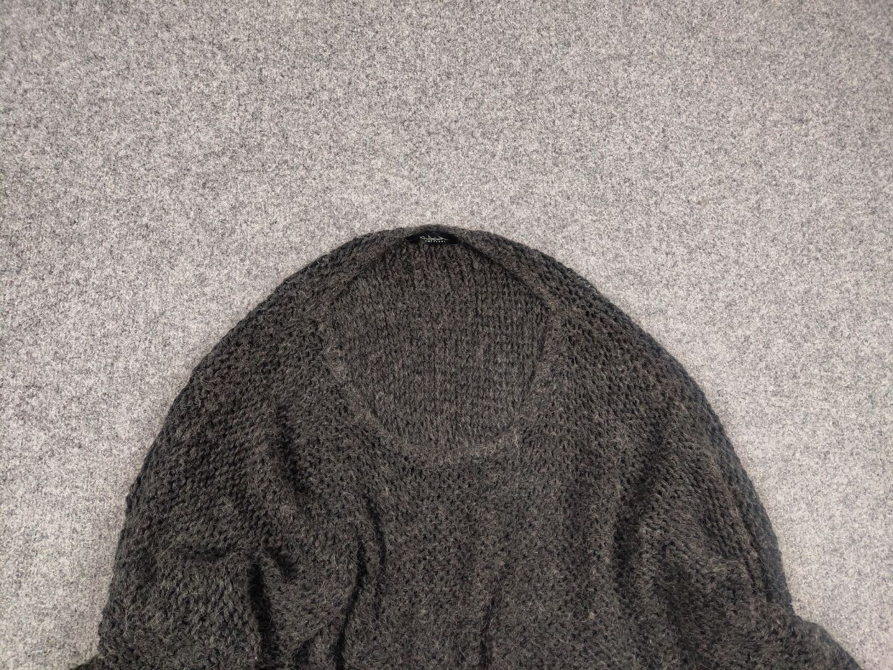 Vintage Umit unal Design oversized knit Dark Wool cropped Sweater Size L / US 10 / IT 46 - 6 Thumbnail