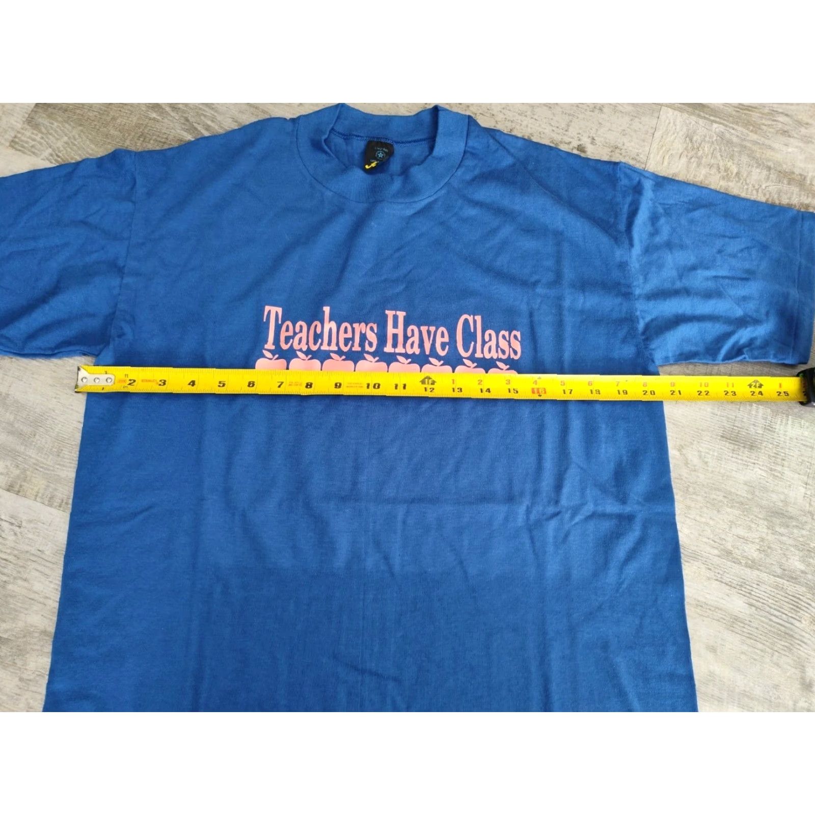 Vintage Vtg 80s/90s Single Stitch Men's L T-Shirt "Teachers Have Class" Made in USA Size US L / EU 52-54 / 3 - 6 Thumbnail