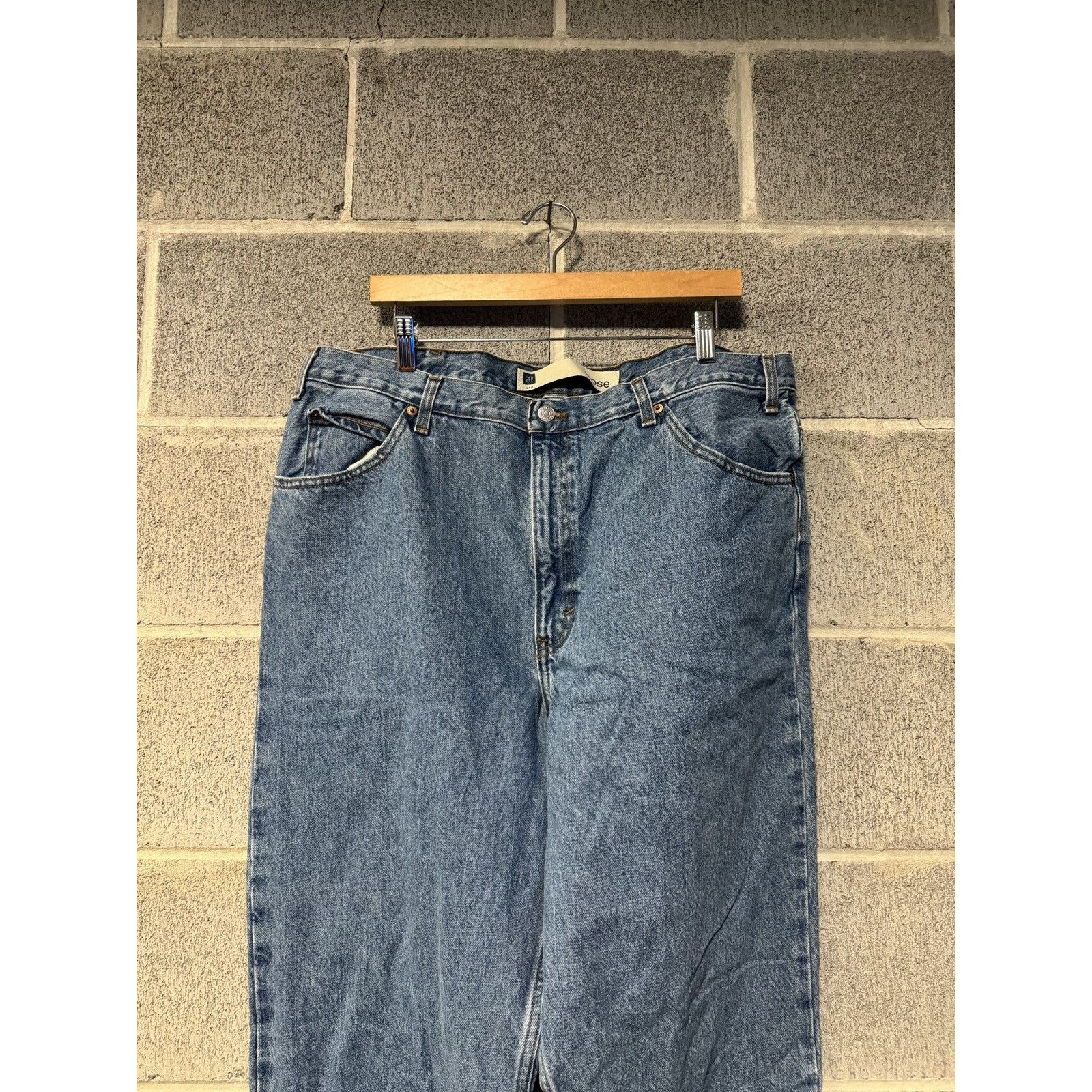 Vintage VINTAGE Y2K BAGGY LOOSE FIT LIGHT WASH GAP DENIM JEANS 40 Size US 40 / EU 56 - 5 Thumbnail