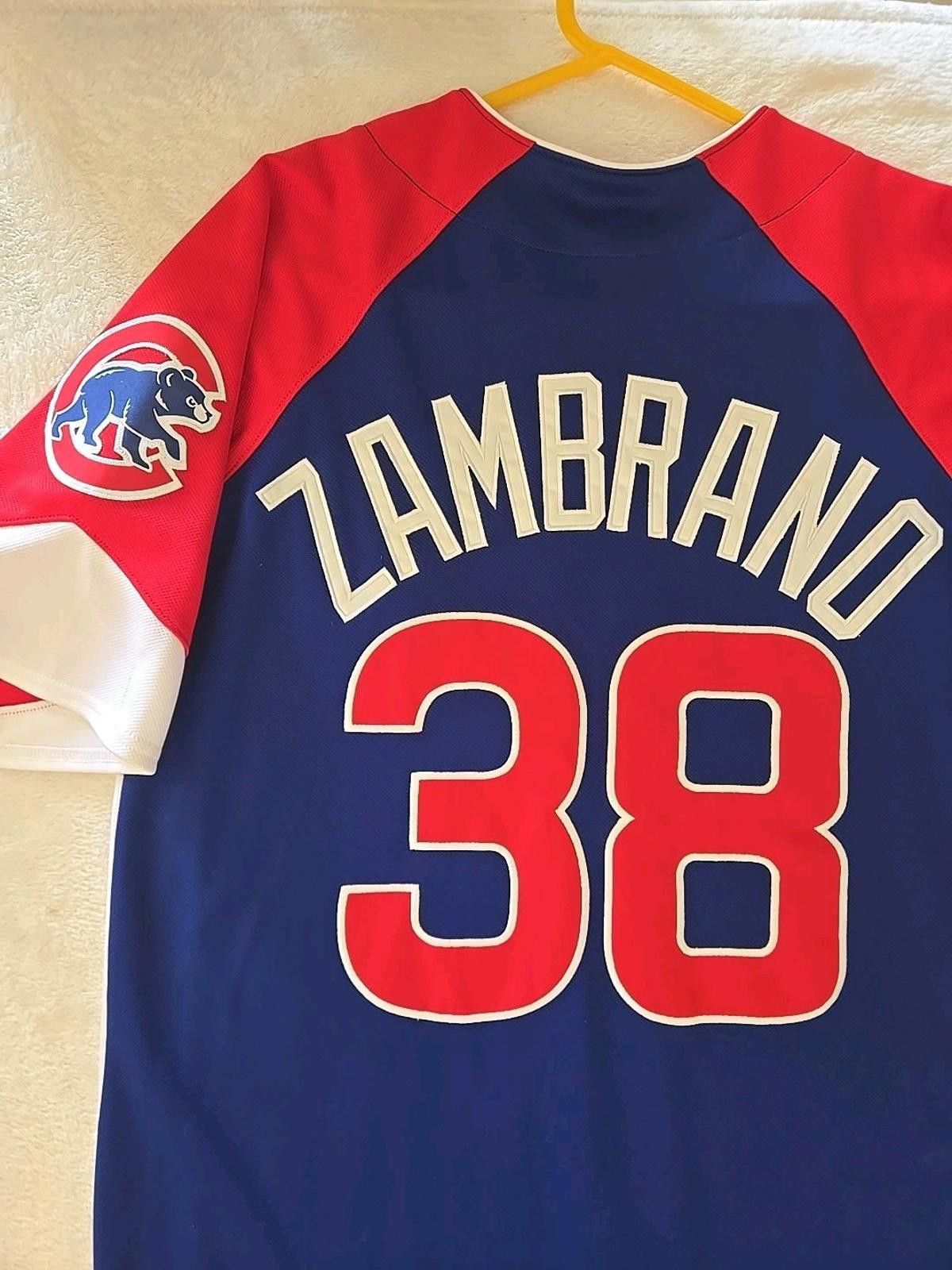 Majestic Chicago Cubs Majestic Baseball Jersey Zambrano #38 Stitched Size US S / EU 44-46 / 1 - 4 Thumbnail