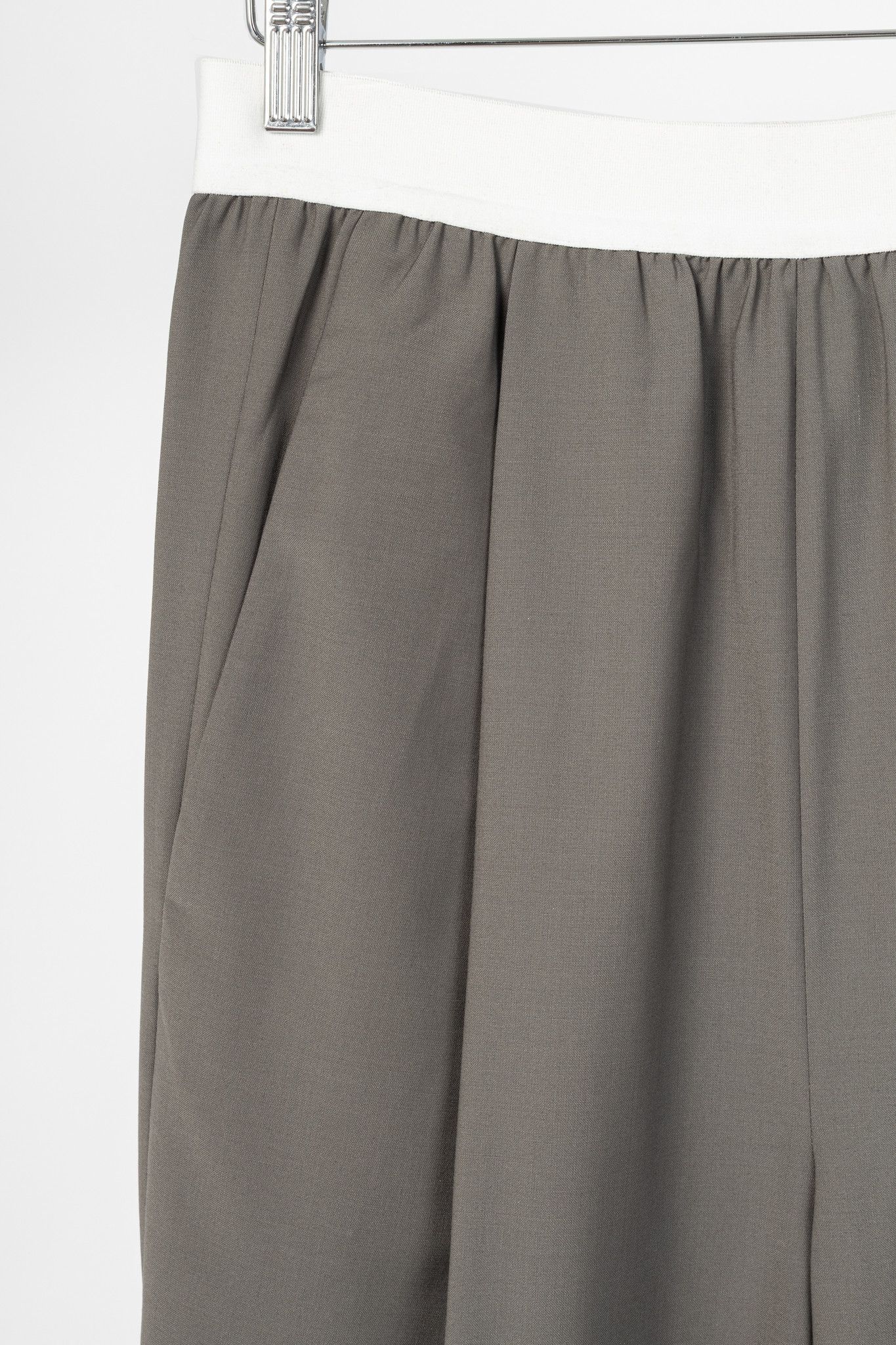 Tibi Tibi Marit Dark Stone Tropical Wool Pull-On Pant Size 26" / US 2 / IT 38 - 4 Thumbnail