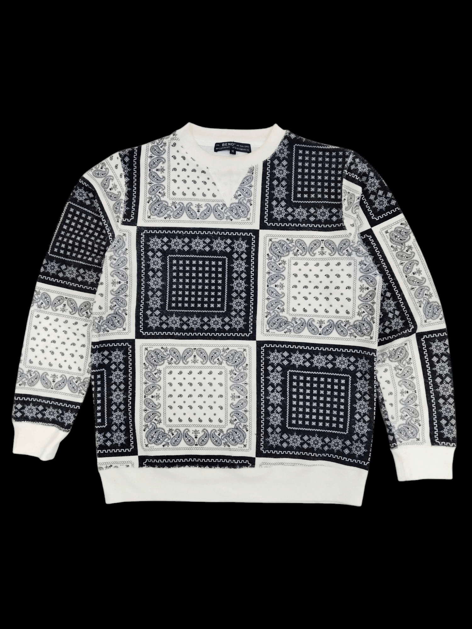 Japanese Brand Vintage Paisley Design Fullprint Sweatshirt Size US M / EU 48-50 / 2 - 1 Thumbnail