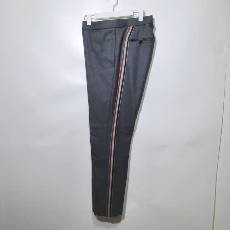 Thom Browne Thom Browne Gray Polyester Casual Pants 0089 Size 32" / US 10 / IT 46 - 1 Thumbnail