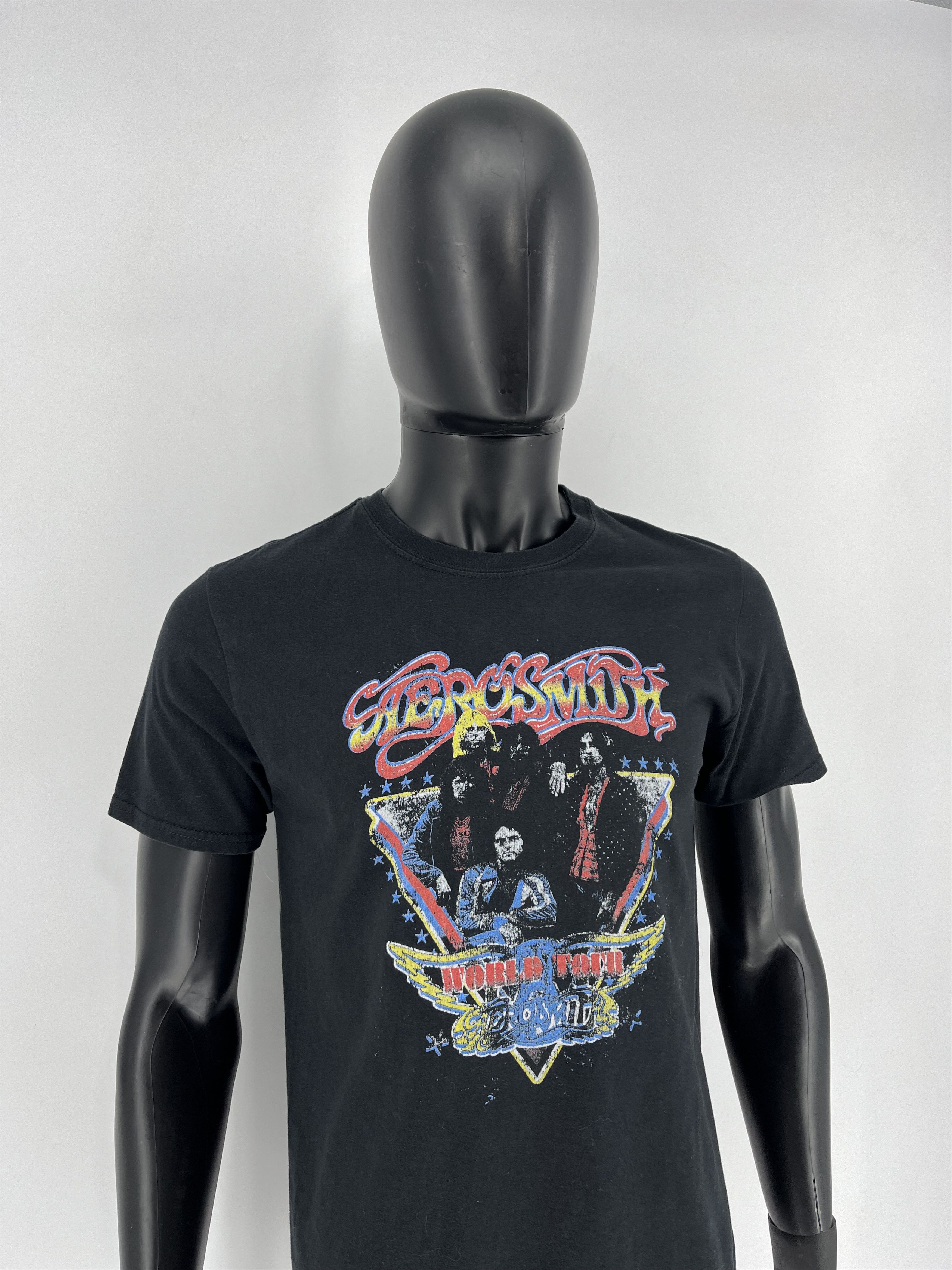 Band Tees × Vintage 00s Vintage Aerosmith World Tour T-Shirt Band Rock Streetwea Size US M / EU 48-50 / 2 - 3 Thumbnail