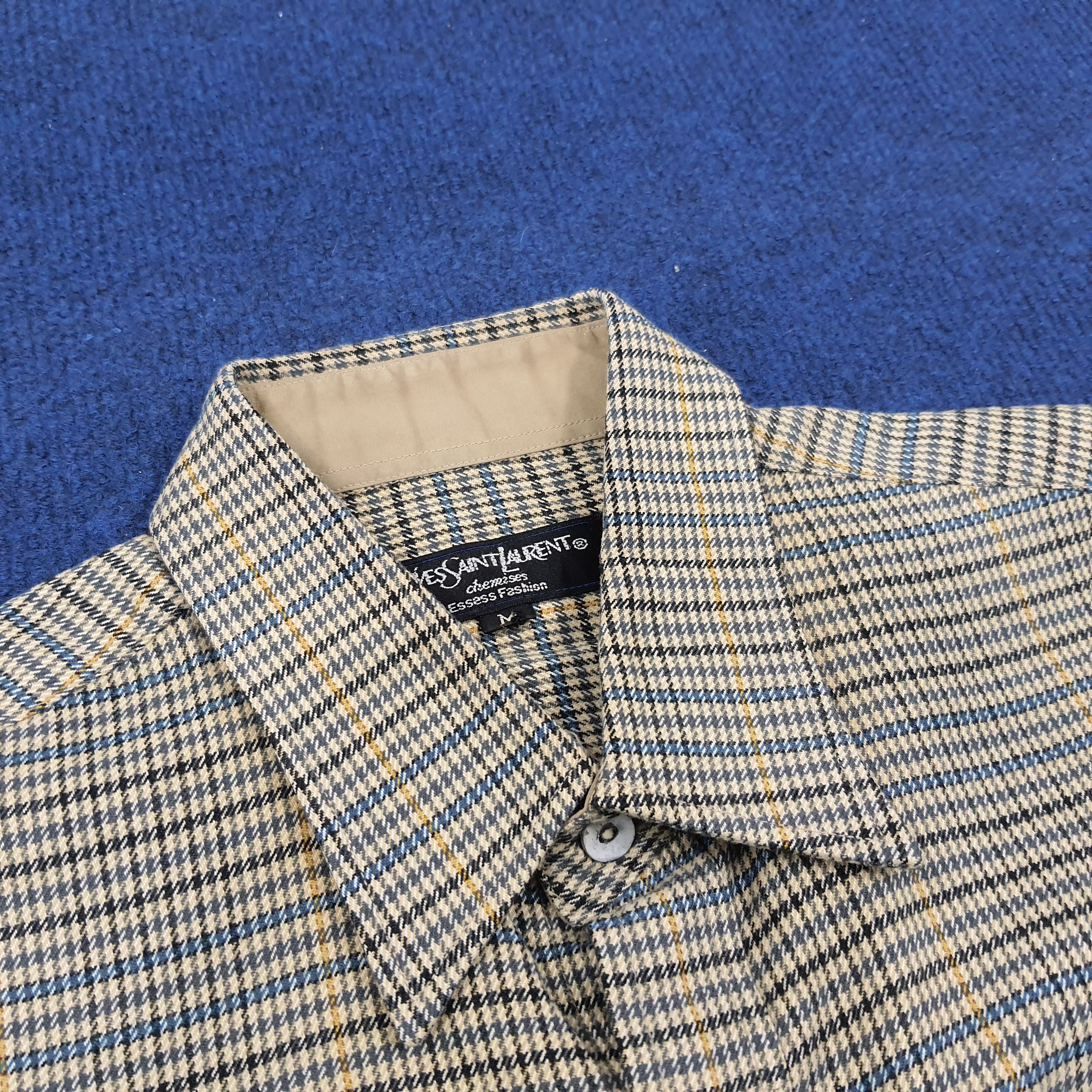 Vintage × Yves Saint Laurent Vintage Yves Saint Laurent Designer Button Up Shirt Size US S / EU 44-46 / 1 - 5 Thumbnail
