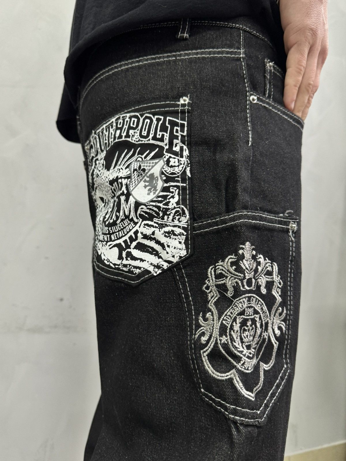 Southpole South pole baggy rap Sk8 pants jeans coogi vibe hip hop y2k Size US 32 / EU 48 - 13 Thumbnail