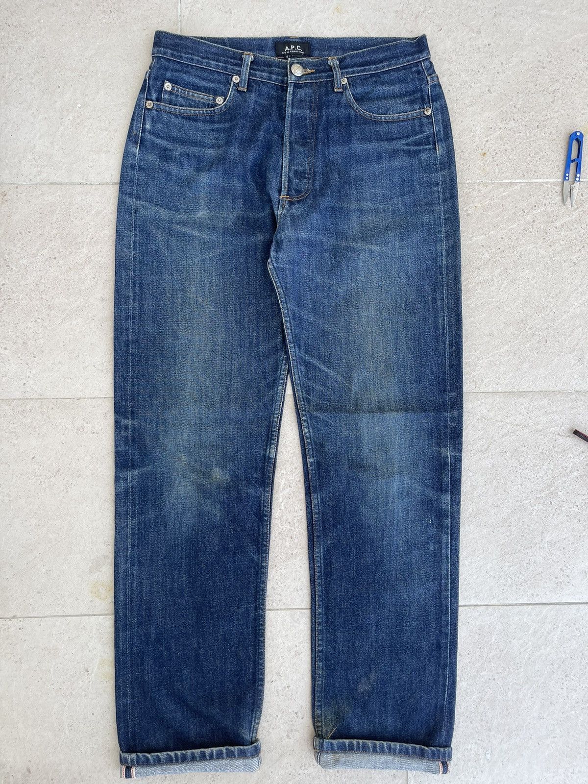 A.P.C. × Japanese Brand 🔥Japanese Brands Vintage A.P.C Distressed Denim W29🔥 Size US 29 - 2 Thumbnail
