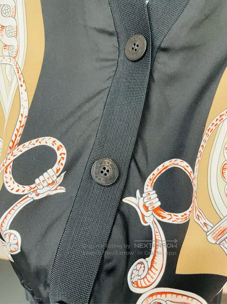 Hermes Hermes Black Silk Blend Air Conditioner Cardigan Size XS / US 0-2 / IT 36-38 - 4 Thumbnail