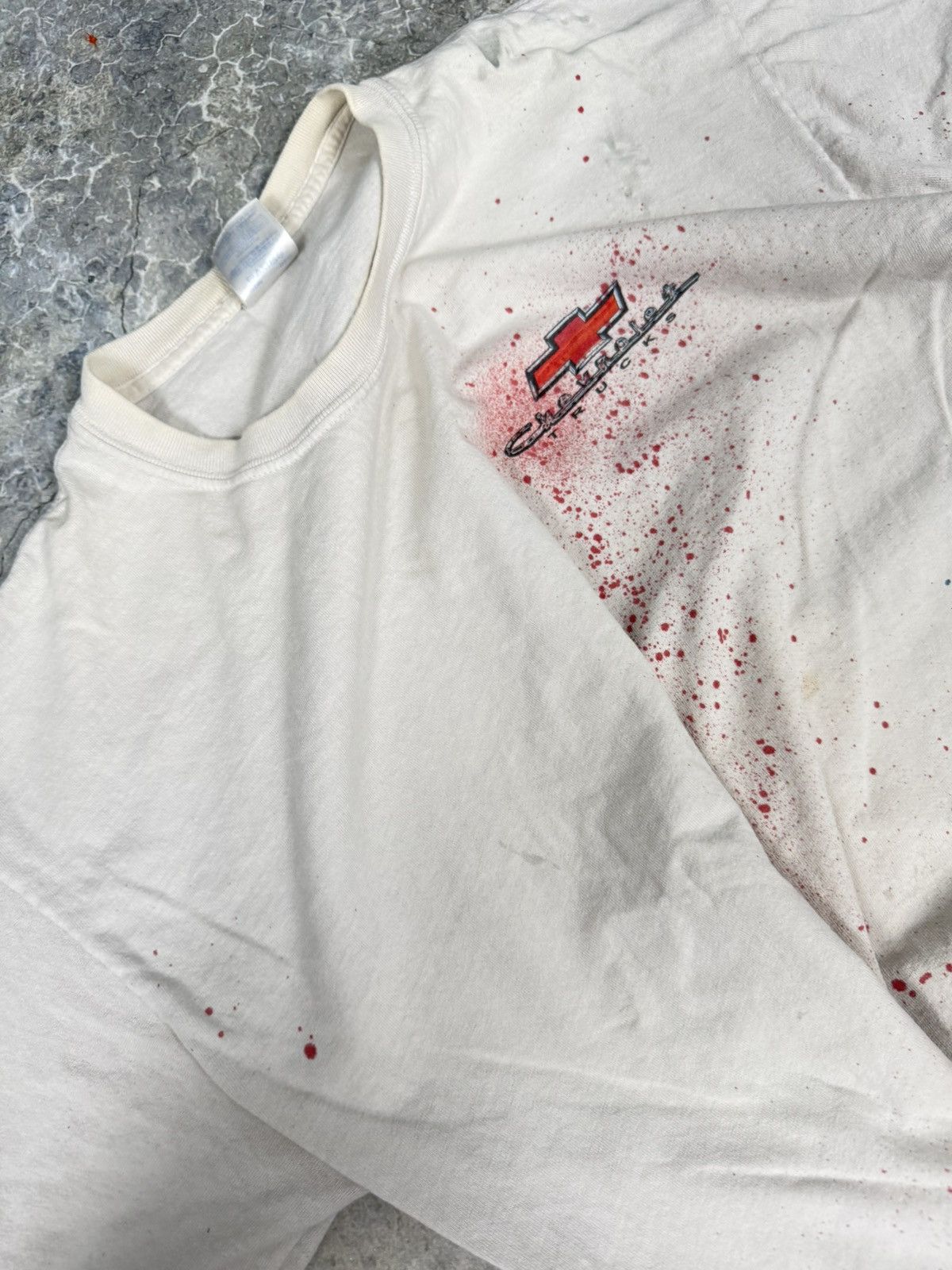 Chevrolet × Vintage Vintage Thrashed Chevy Tee Size US L / EU 52-54 / 3 - 4 Thumbnail