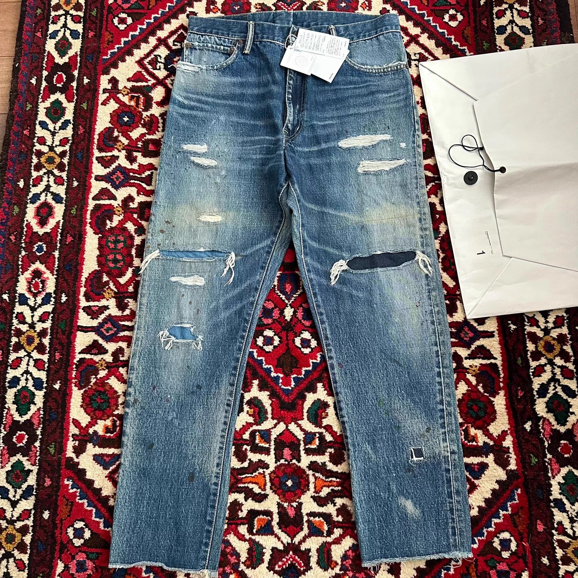 Visvim VISVIM JOURNEYMAN PANTS TACKED CRASH | Grailed