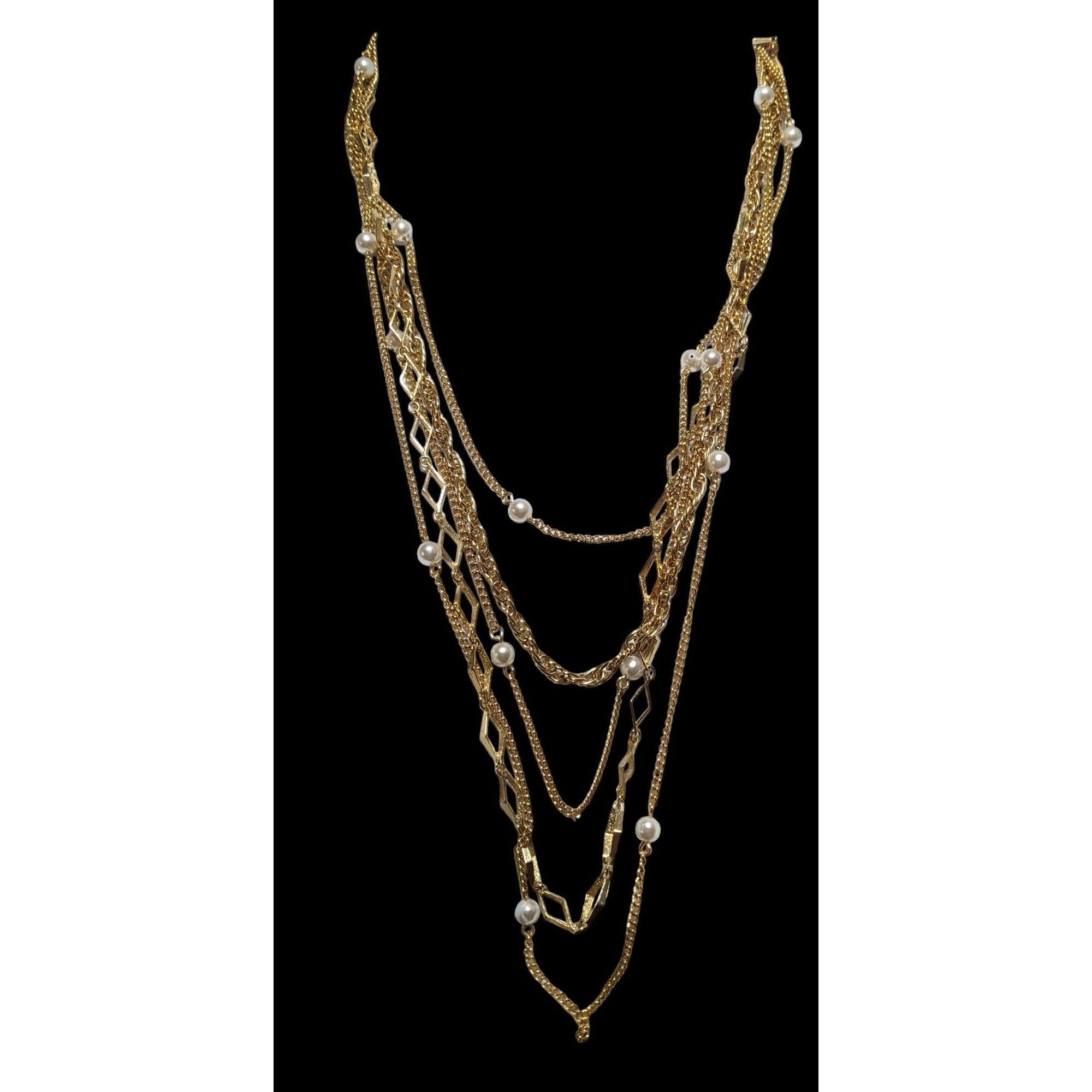 Other Something Special Gold Glam Multilayer Necklace Size ONE SIZE - 1 Thumbnail