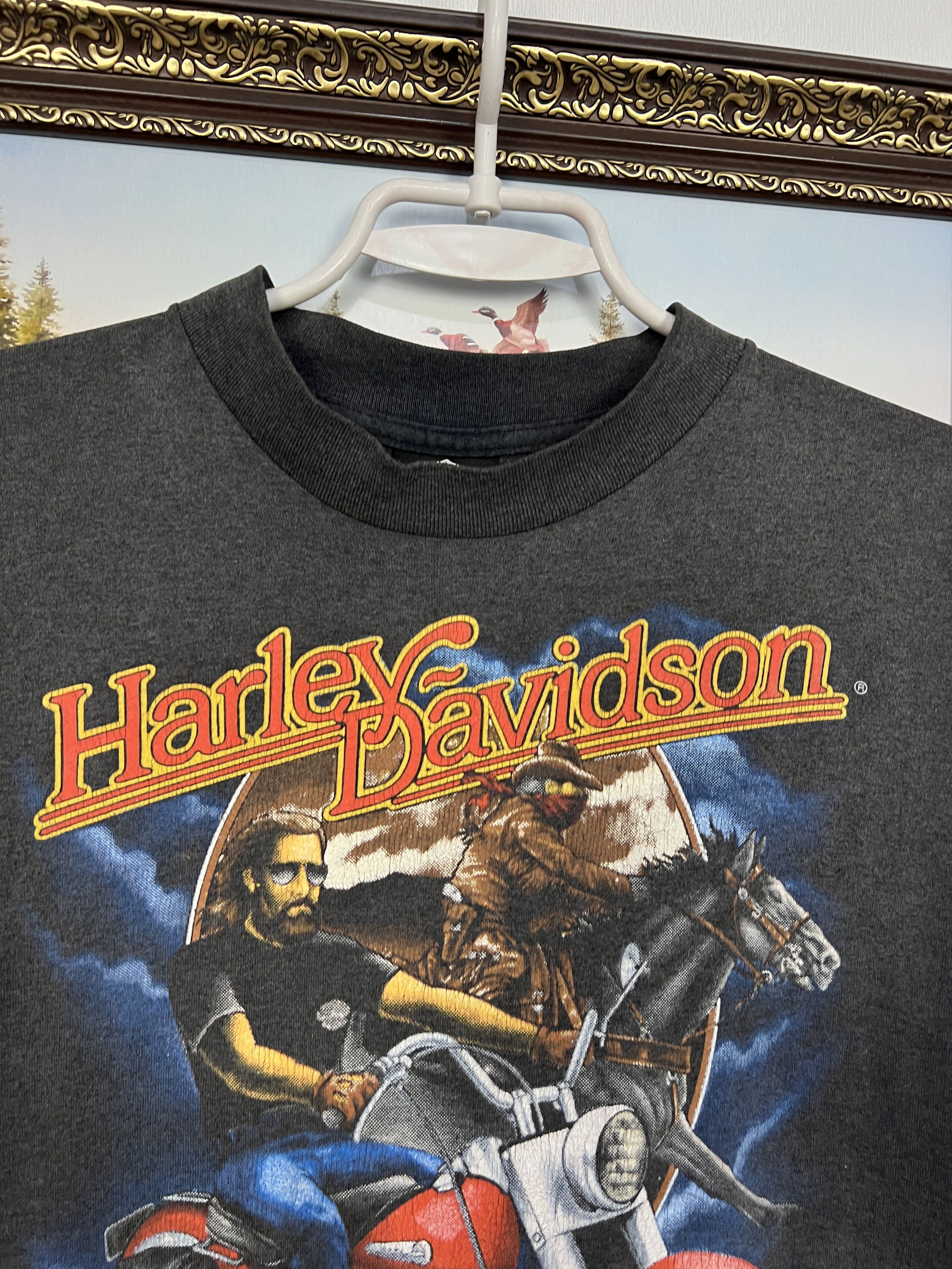 Harley Davidson Ride With The Wind 3D Emblem Harley Davidson Shirt Tee Size US XL / EU 56 / 4 - 5 Thumbnail