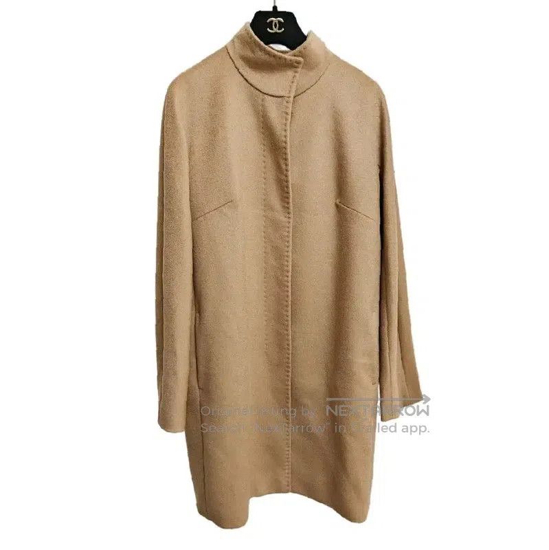 Max Mara MaxMara Beige Wool Mid-Length Coat for Women . Size S / US 4 / IT 40 - 1 Thumbnail