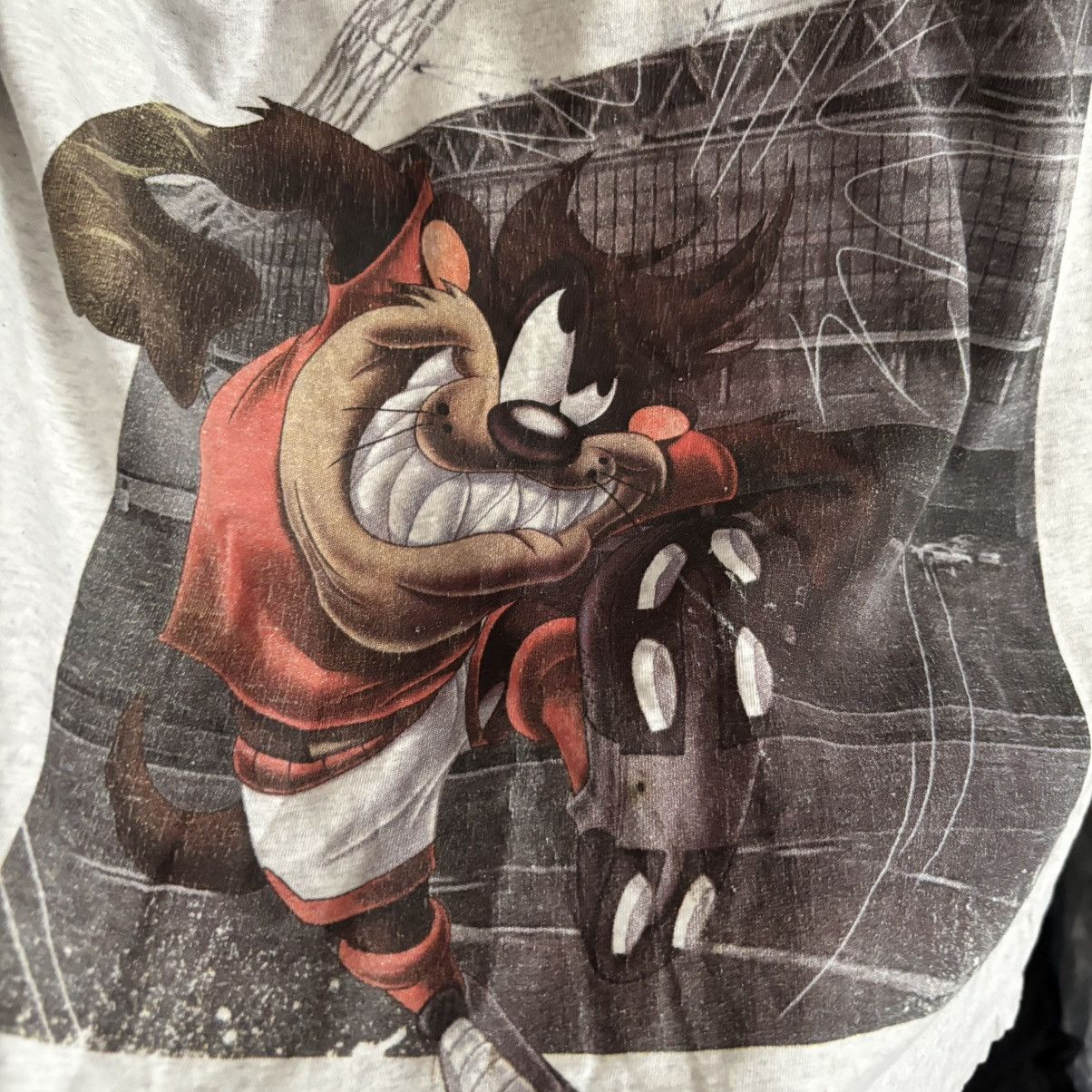 Vintage 🔥 Looney Tunes Taz Graphic Tee – Y2K ERD Punk Grunge Size US M / EU 48-50 / 2 - 2 Thumbnail