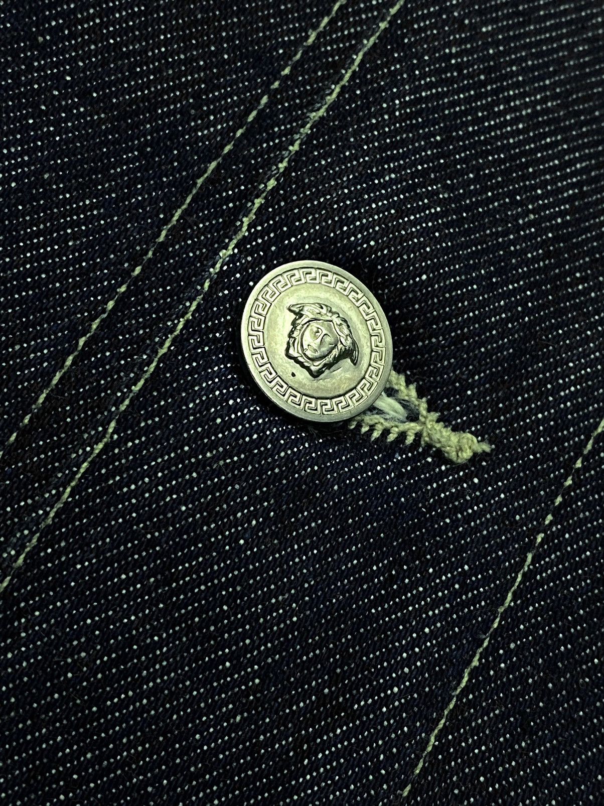 Versace × Versace Jeans Couture Versace big logo La Medusa vintage 90’s denim jacket / vest Size US L / EU 52-54 / 3 - 5 Thumbnail