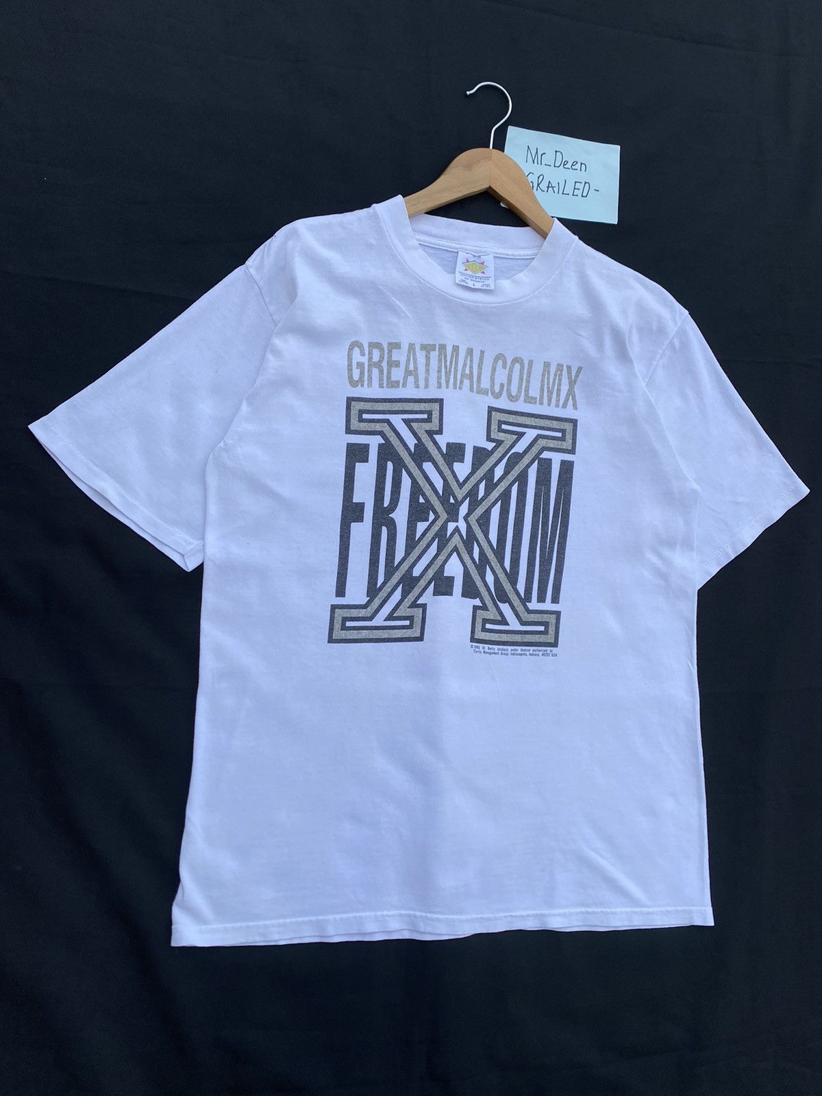 Vintage Rare Vintage Great Malcolmx Freedom US Sports Tshirt Size US L / EU 52-54 / 3 - 2 Thumbnail