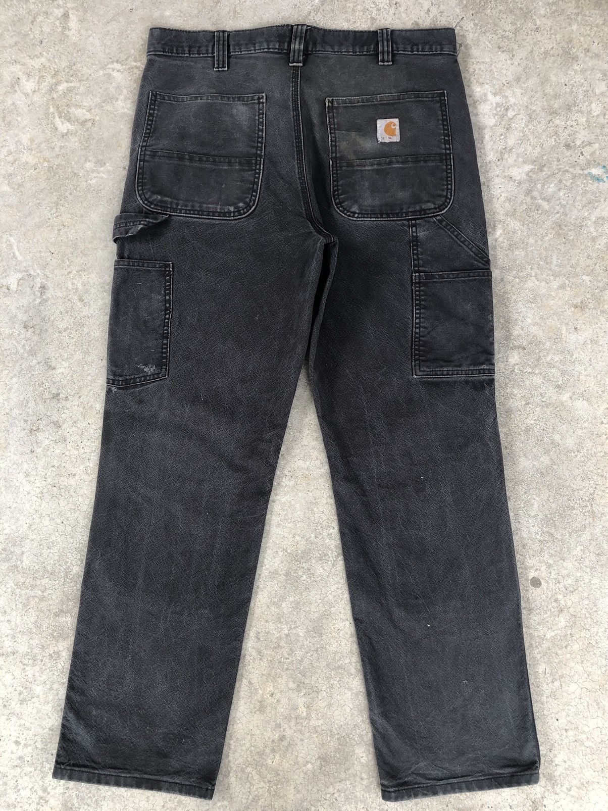 Lil Yachty Vintage Carhartt Double Knee Distressed Jeans Size US 34 / EU 50 - 2 Thumbnail